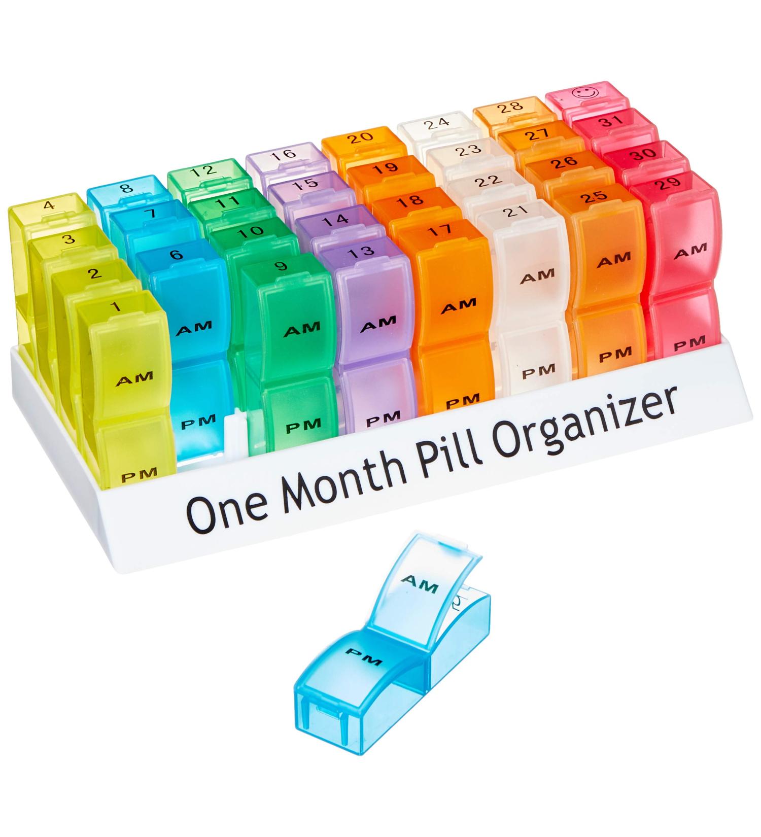 One Month Pill Organizer - VAT Relief Eligible in the UK | International Shipping Available - Buy Online on GoSupps.com