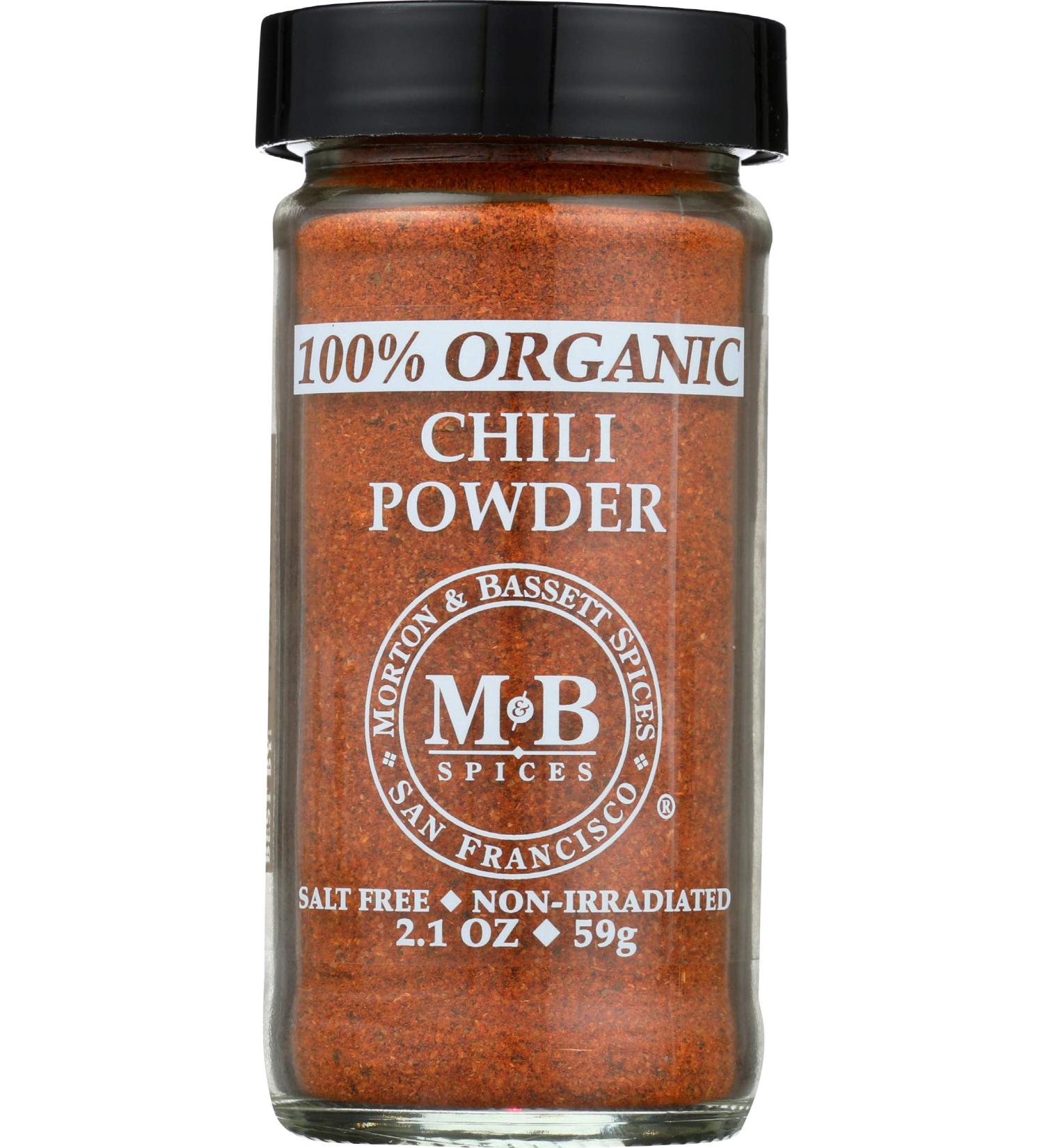 Organic Chili Powder - Morton & Bassett | 2.1 oz - Buy Online on GoSupps.com