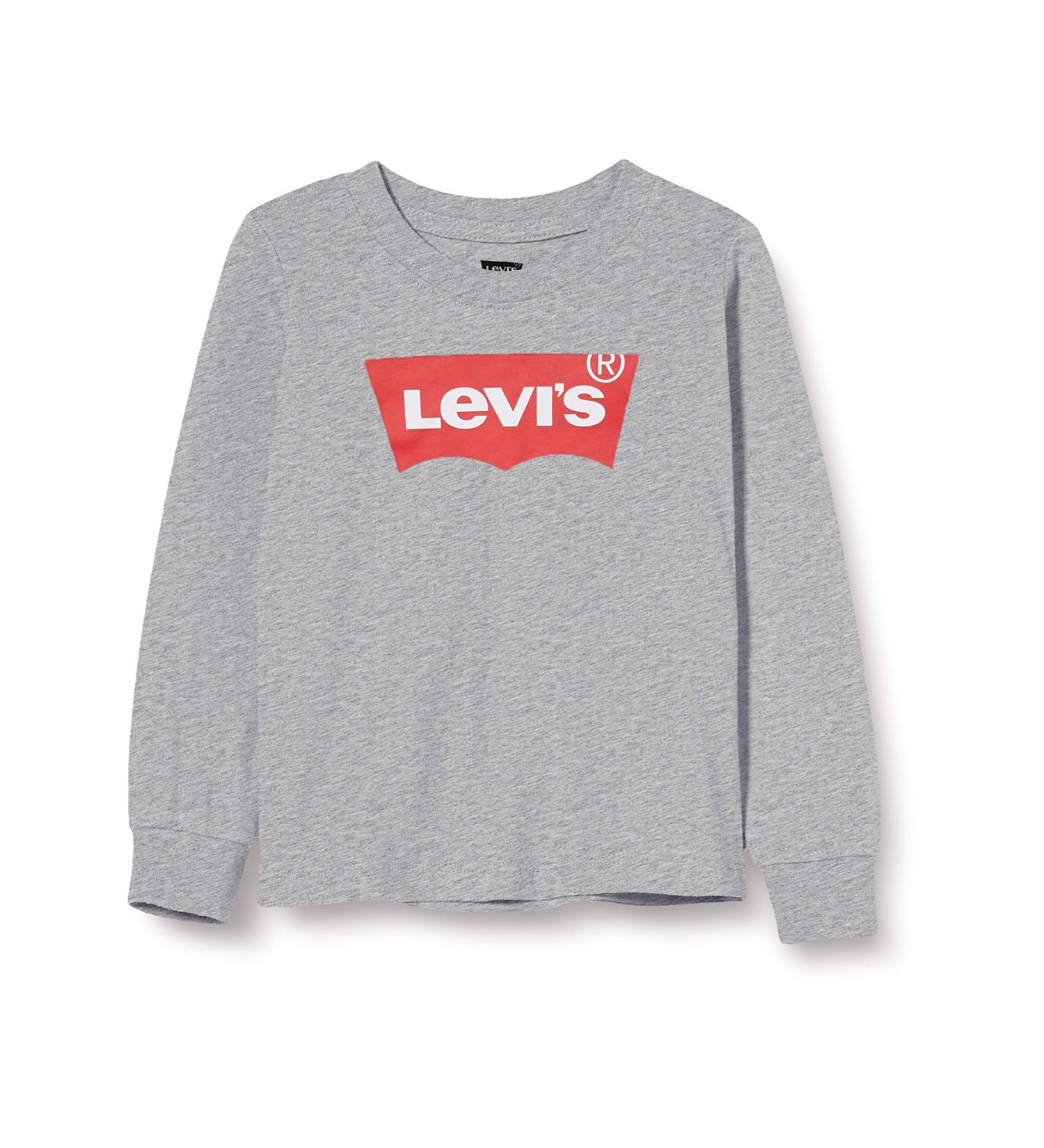 Levi's Kids Baby Boys Long Sleeve Batwing Tee - 3 Months, Grey Heather - Buy Online on GoSupps.com