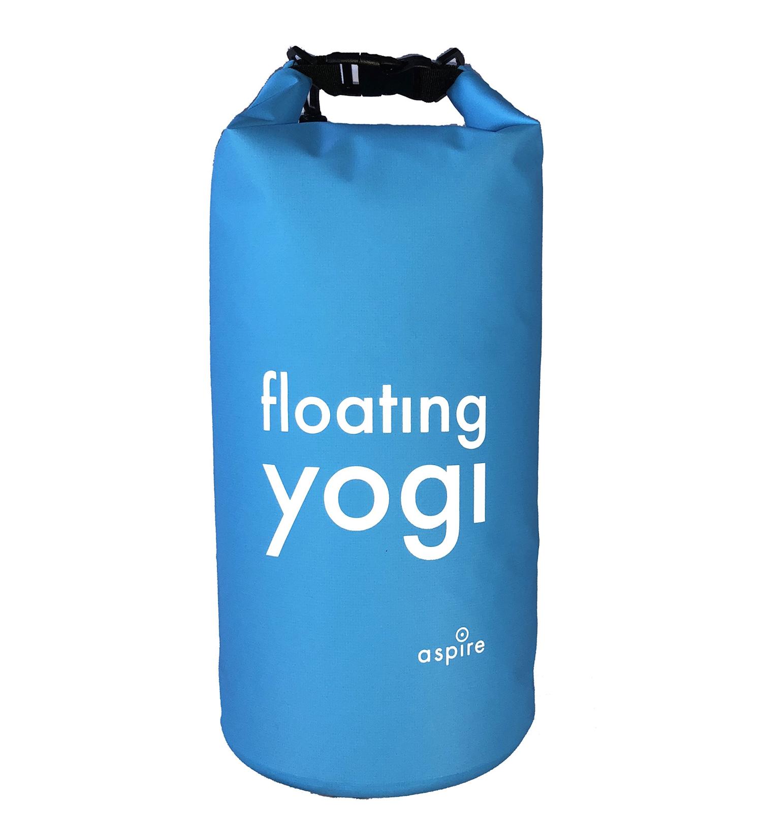 Waterproof Floating Yogi Roll Top Dry Bag by Aspire - 10L Blue | Ideal for SUP Yoga, Kayaking, Swimming & Water Sports - Buy Online on GoSupps.com