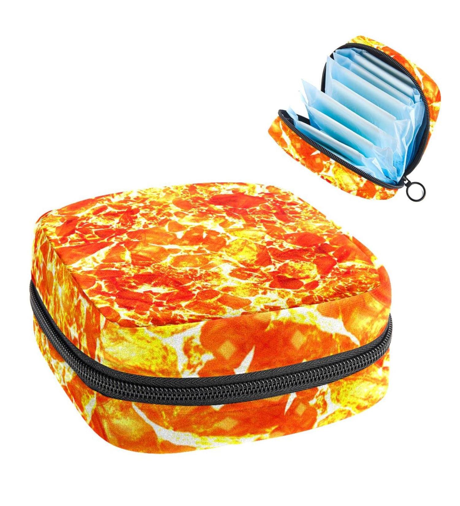 Women's Bonds Storage Pockets Halter Kit Bag - Portable Period Bag with Magma Texture - Ideal Feminine Product for Women & Girls - Buy Online on GoSupps.com