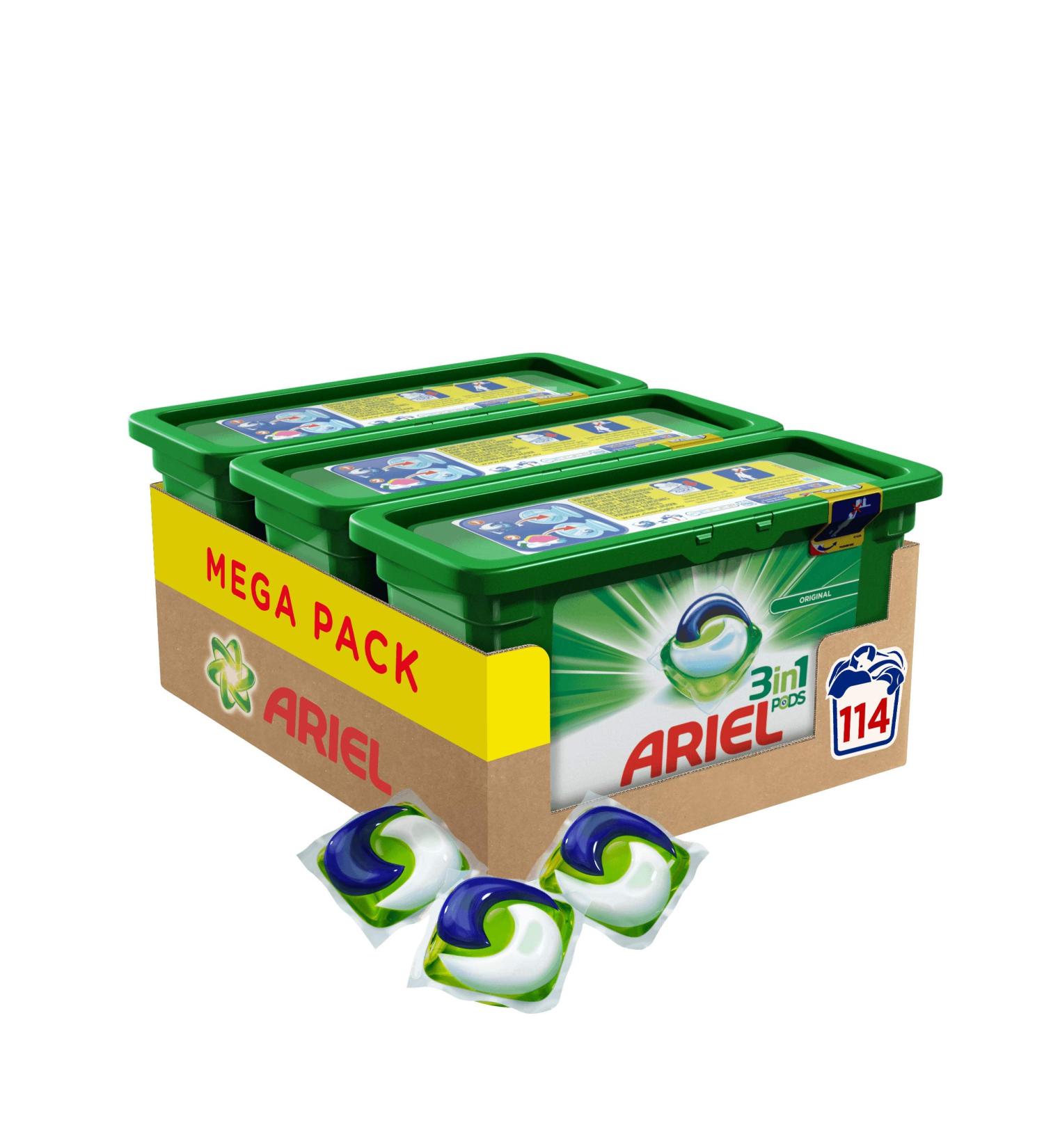 Ariel 3in1 PODS Laundry Detergent - 114 Washes (Pack of 3) | Fresh Scent | International Shipping Available - Buy Online on GoSupps.com