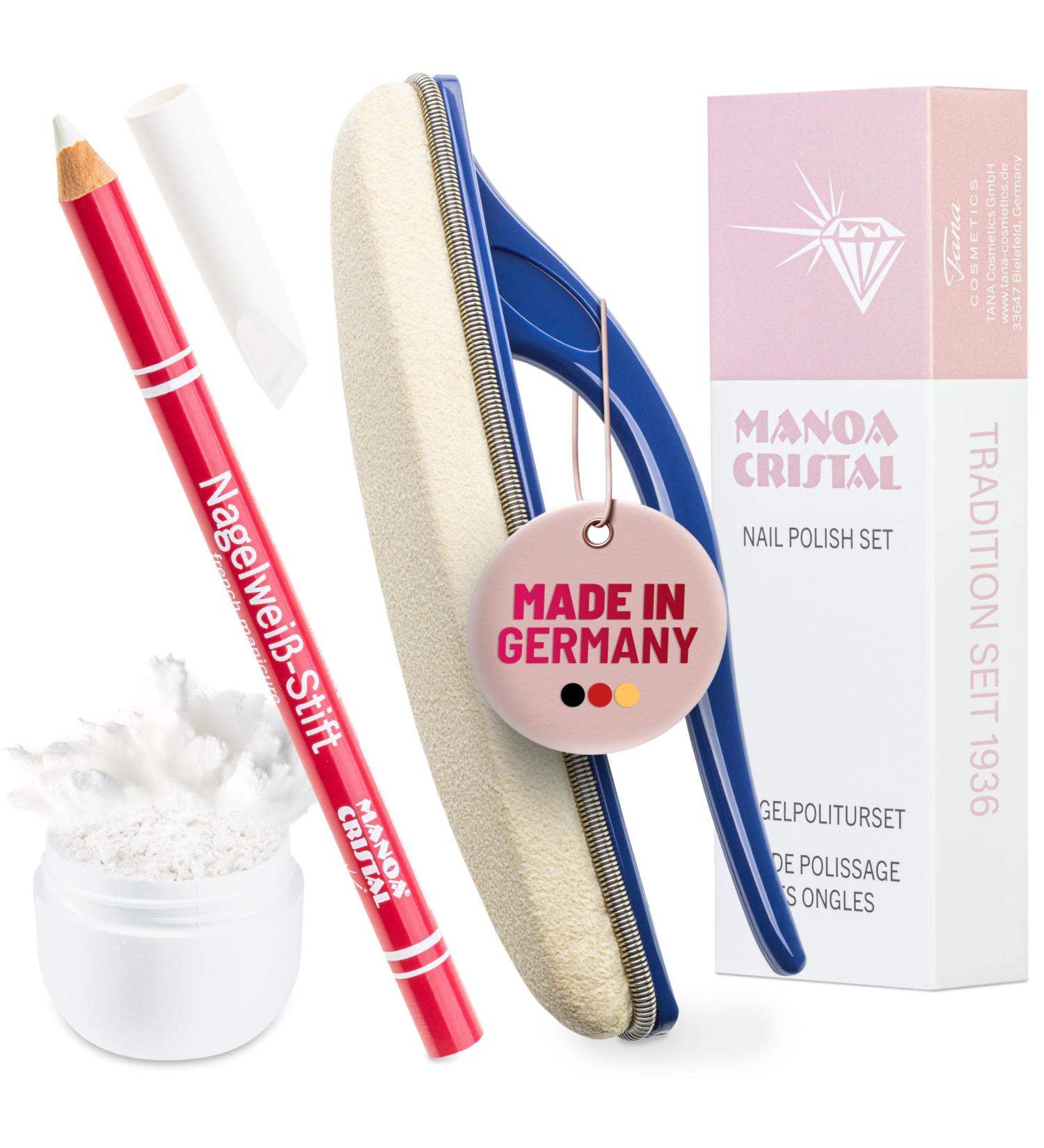 Nail Buffing Kit : Leather Buffer ( Polisher ) and Powder - Buy Online on GoSupps.com