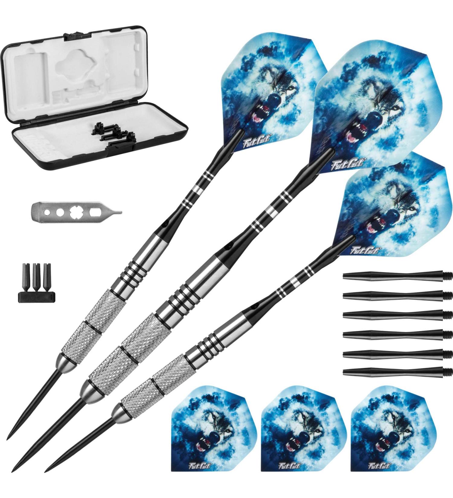 Fat Cat Predator 80% Tungsten Steel Tip Darts 23g with Case - Professional Grade - Buy Online on GoSupps.com