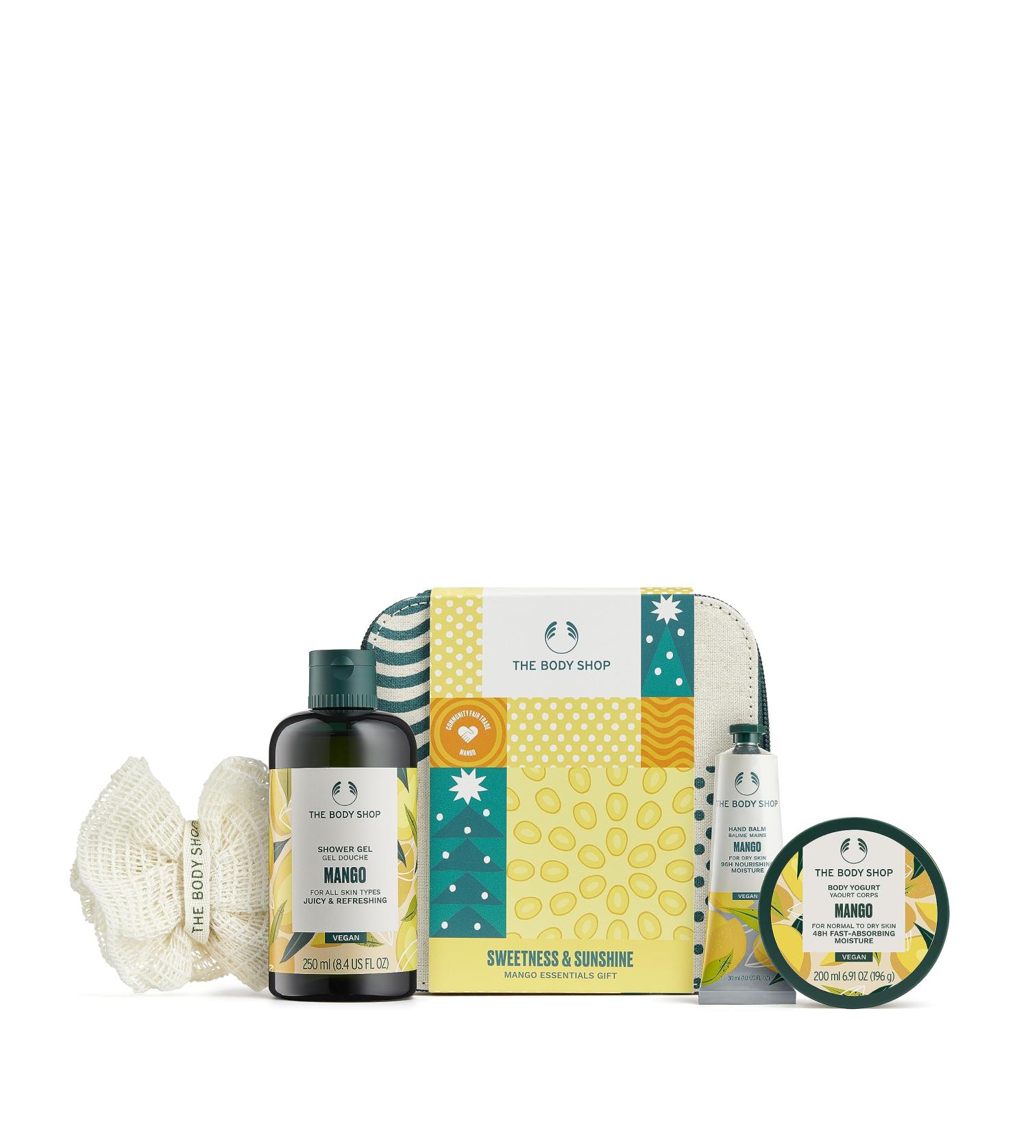 The Body Shop Mango Essentials Body Care Set Vegan 5-Piece - Buy Online on GoSupps.com