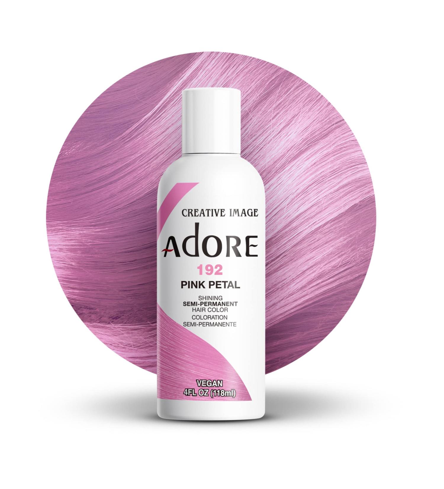 Adore Shining Semi Permanent Hair Colour 192 Pink Petal 192 Pink Petal 118 ml (Pack of 1) - Buy Online on GoSupps.com