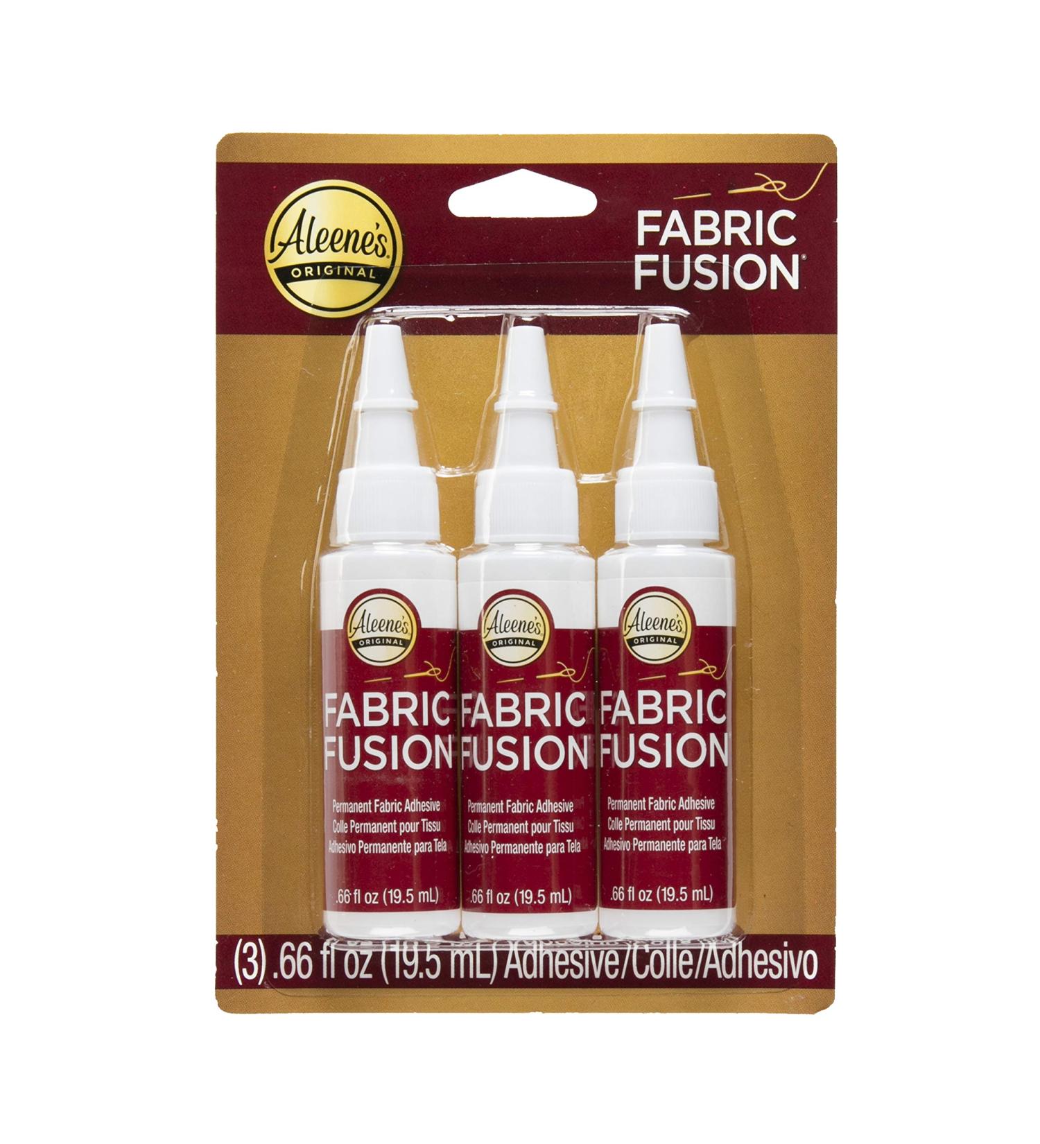 Aleene's Fabric Fusion Glue 3-Pack - 0.66 Oz - Fabric Adhesive Set - Buy Online on GoSupps.com