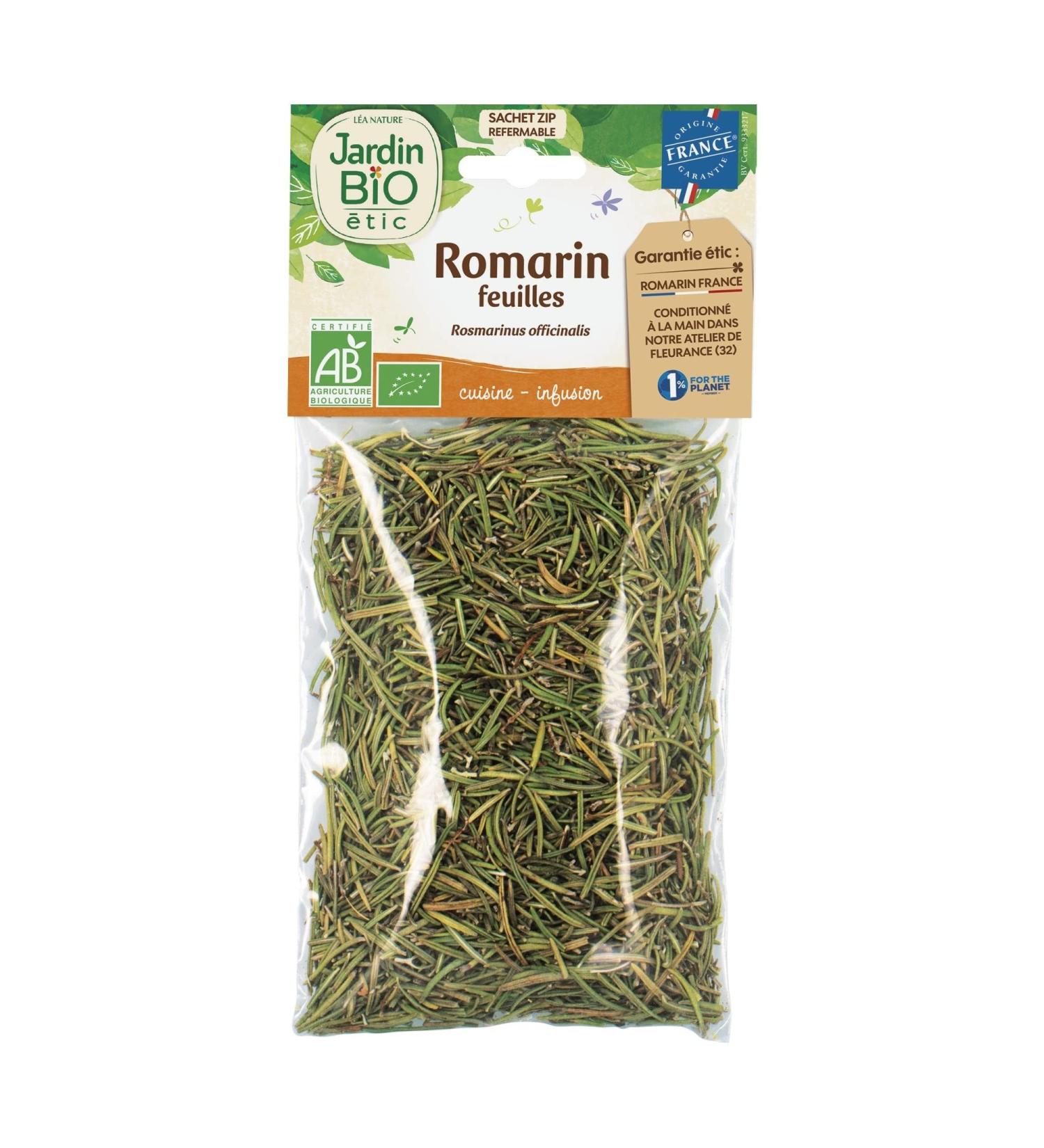 Jardin BiO tic Rosemary Organic Salt Spices and Herbs AB Certified 40 g Bag