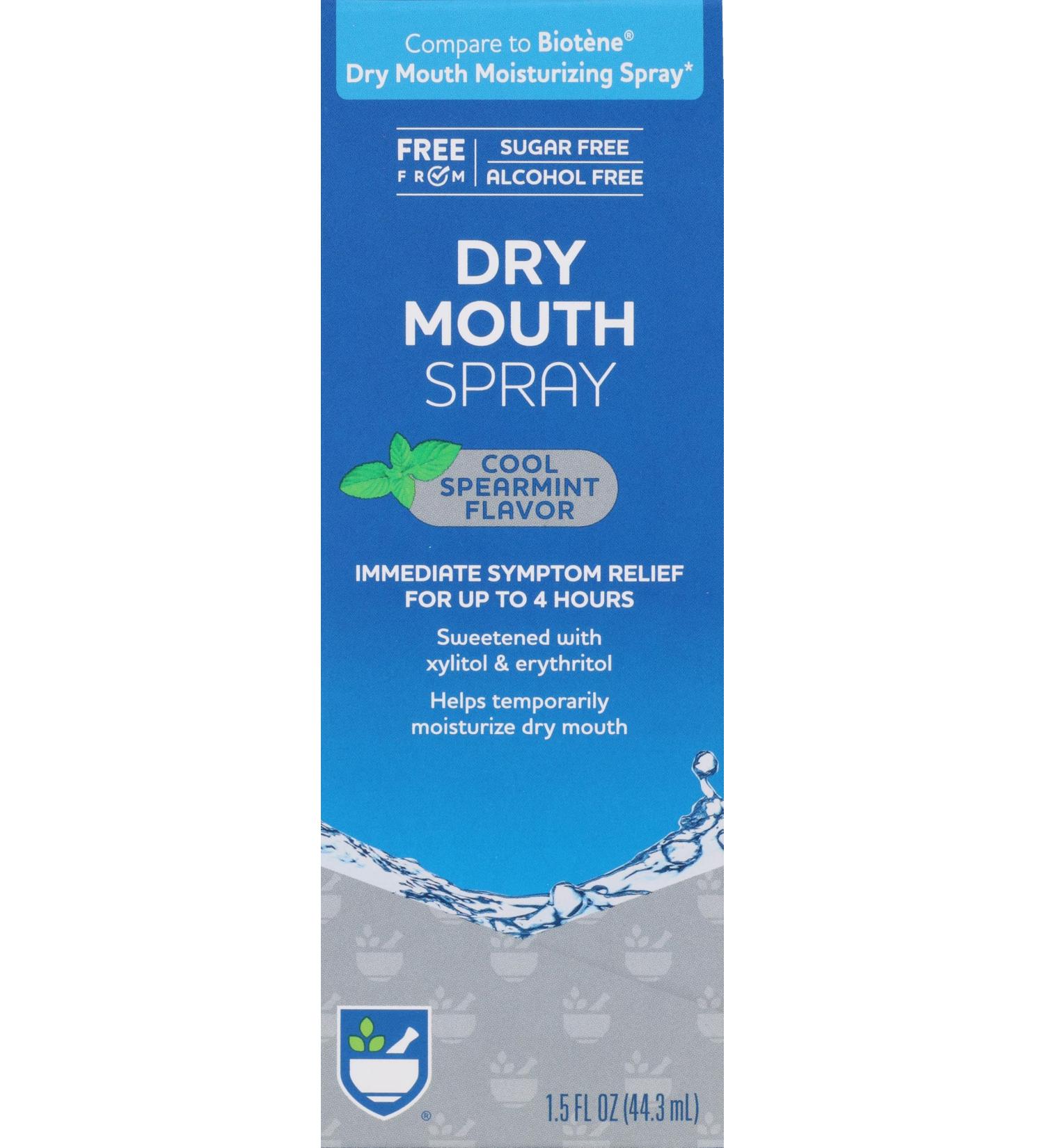 Buy Rite Aid Dry Mouth Spray - Cool Spearmint 1.5 fl oz | Fast International Shipping - Buy Online on GoSupps.com