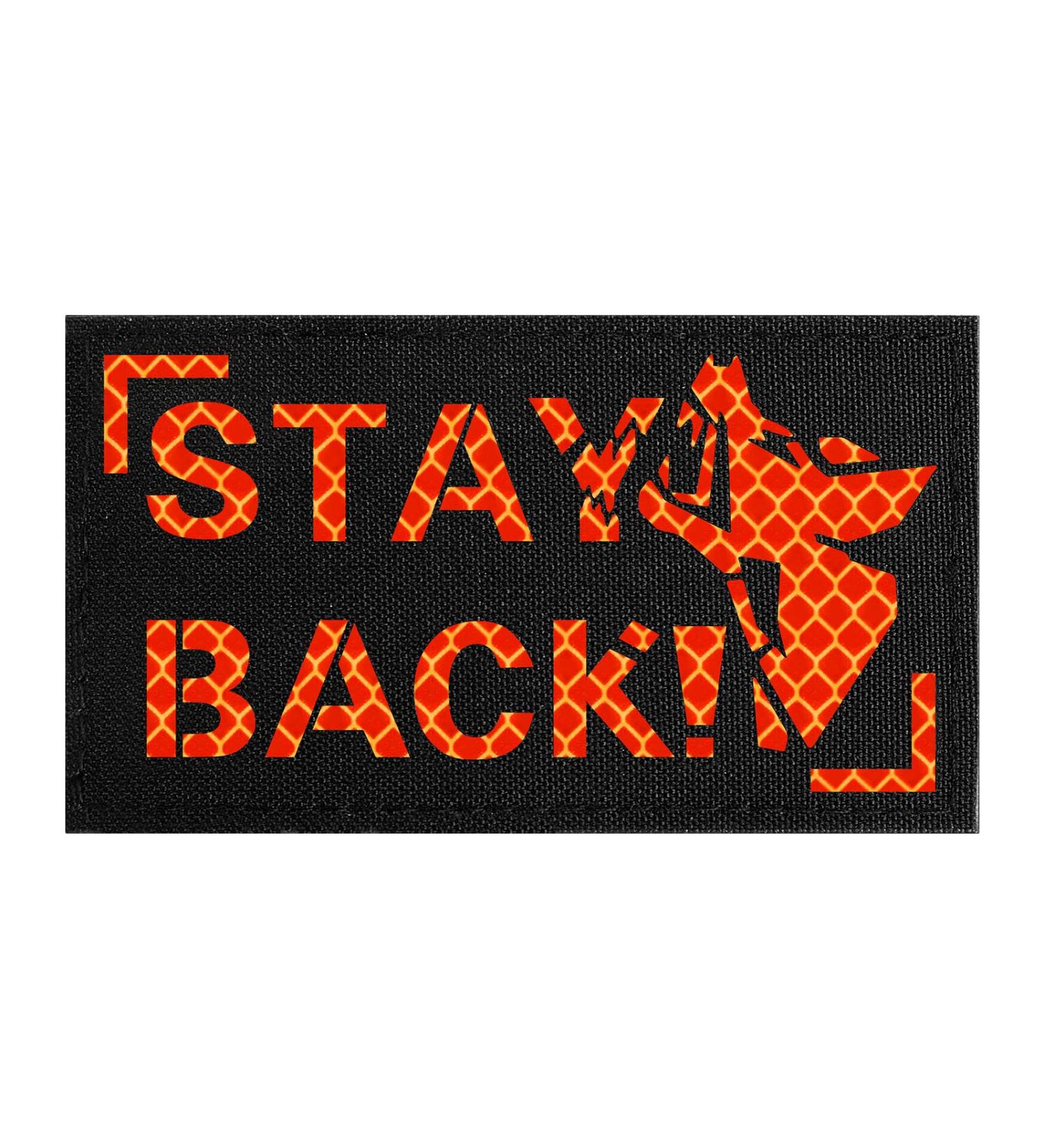 Oneigris Hi-Vis Reflective Dog Patches - Orange/Black Laser-Cut Design for Enhanced Visibility | International Shipping Available - Buy Online on GoSupps.com
