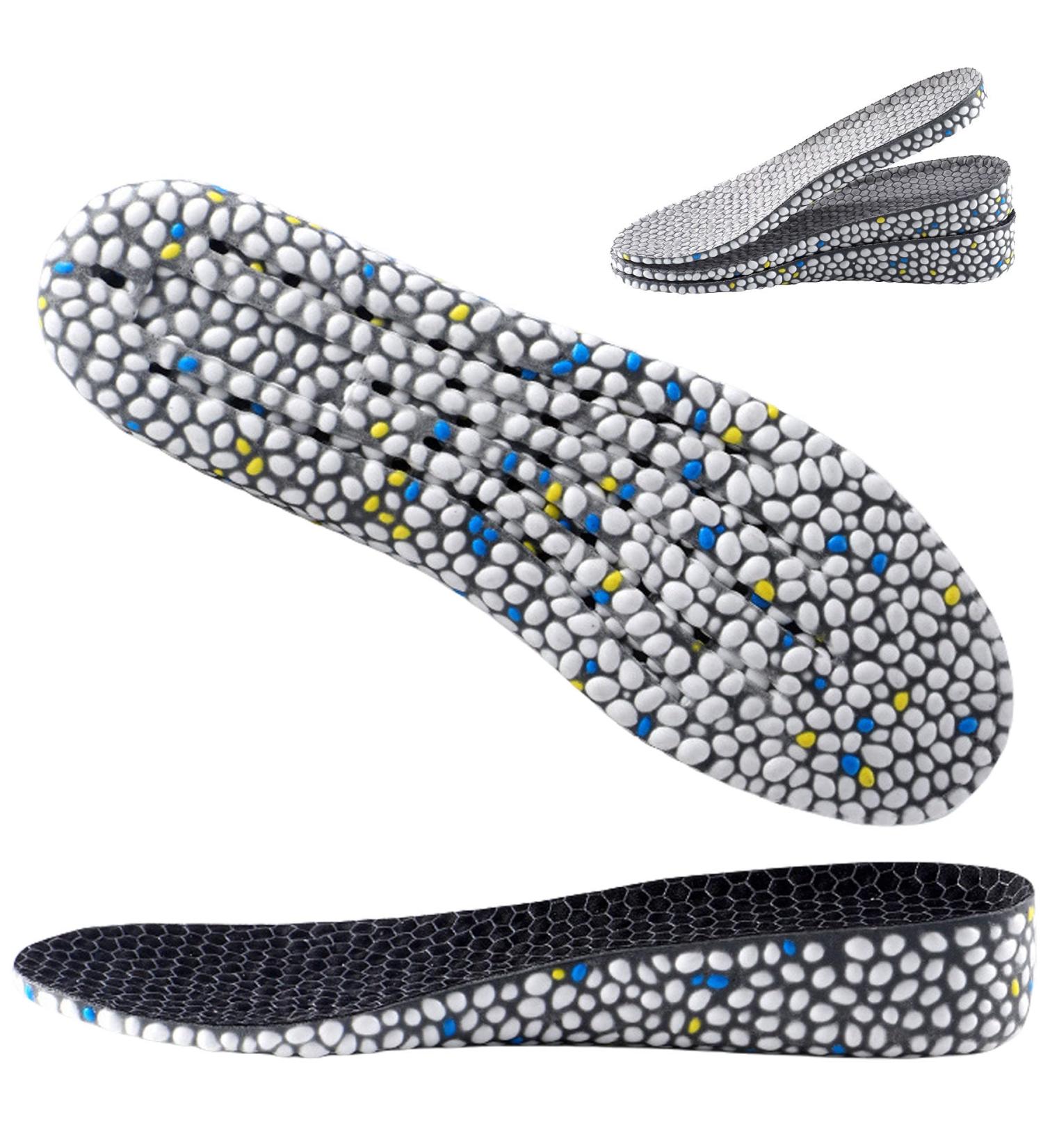 Height Increase Insoles - Orthopedic Heel Lift Cushions for Men & Women - Black 3.5 cm Inserts - Buy Online on GoSupps.com