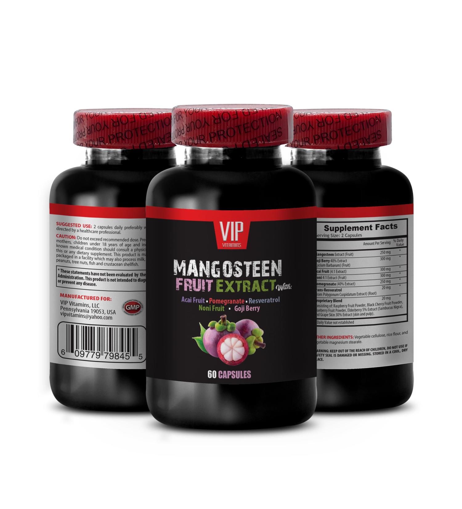 brain and memory power boost - MANGOSTEEN FRUIT EXTRACT WITH ACAI FRUIT POMEGRANATE RESVERATROL NONI FRUIT GOJI BERRY Mangosteen supplements antioxidants supplements for women 1 Bottle 60 Caps - Buy Online on GoSupps.com