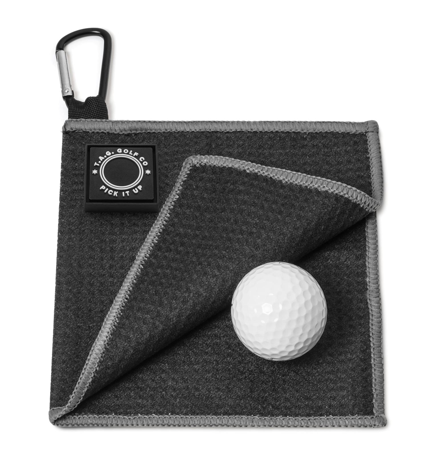 TAG Golf Co Small Magnetic Microfiber Golf Towel for Club or Putter - 6 x 6 - Portable Ball Cleaner - Sidekick Series - Buy Online on GoSupps.com