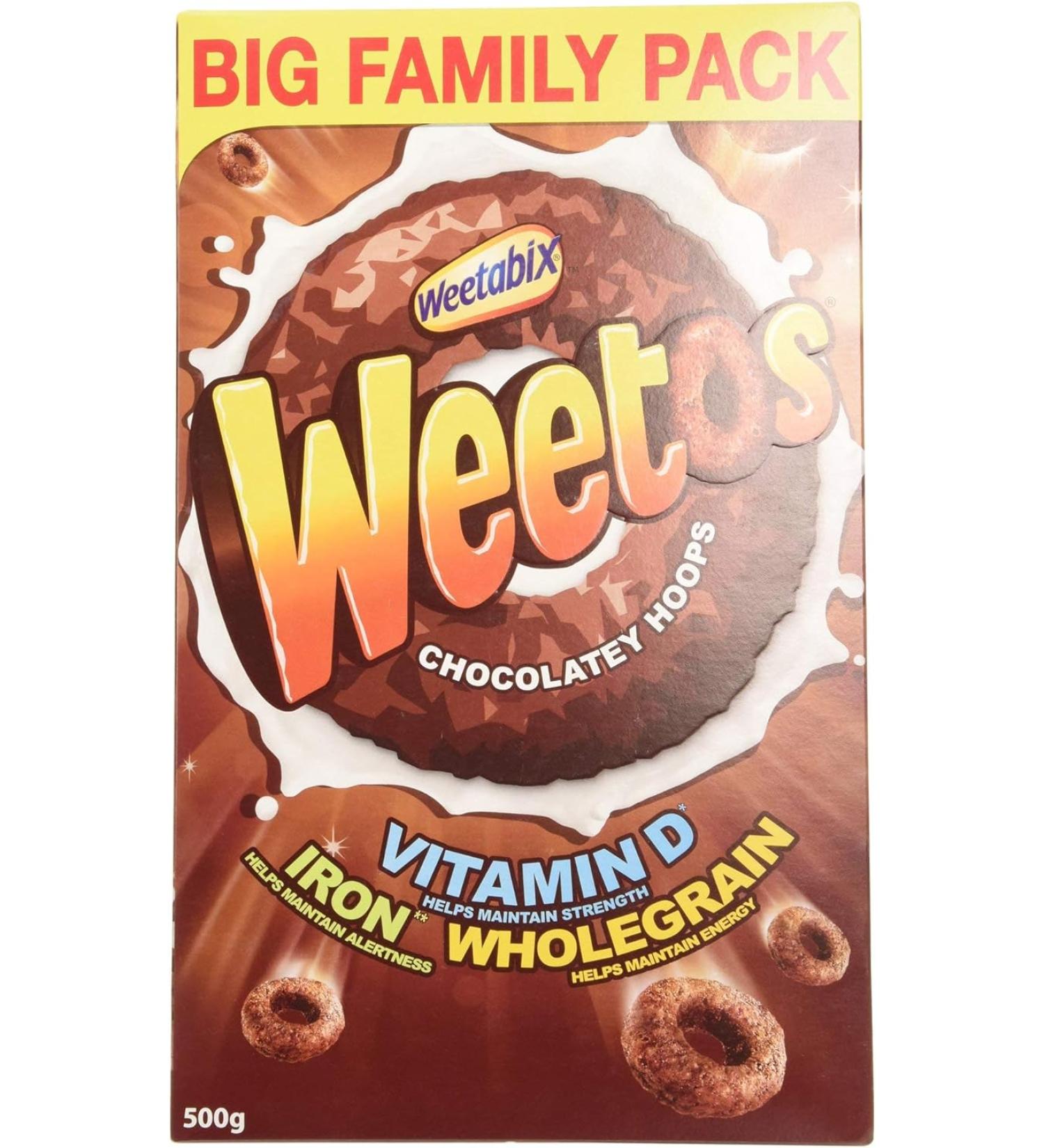 Weetos Chocolatey Hoops - 17.6 Oz - Buy Online on GoSupps.com