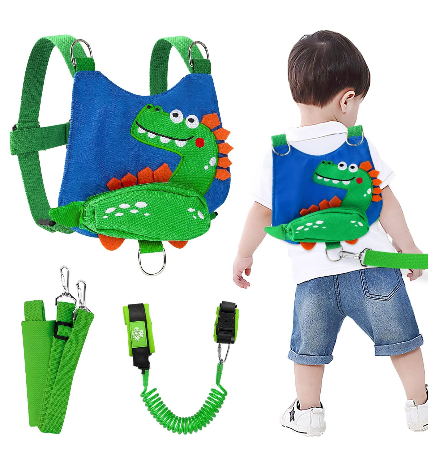 Toddler Leash for Boys  4-in-1 Leash for Kids  Toddler Harness with Leash  Child Leash for Walking with Baby Safety Anti Lost Wrist Link (Dinosaur) - Buy Online on GoSupps.com