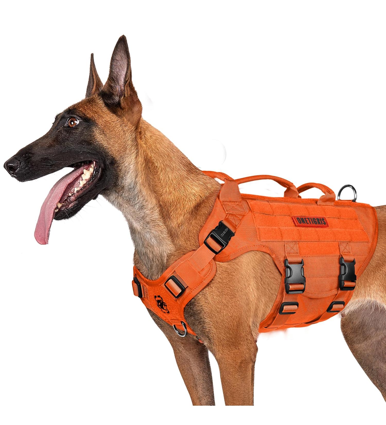 Oneigris Dog Harness | X Destroyer Tactical Adjustable Anti-Trail Harness - Ideal for All Breeds | International Shipping Available - Buy Online on GoSupps.com