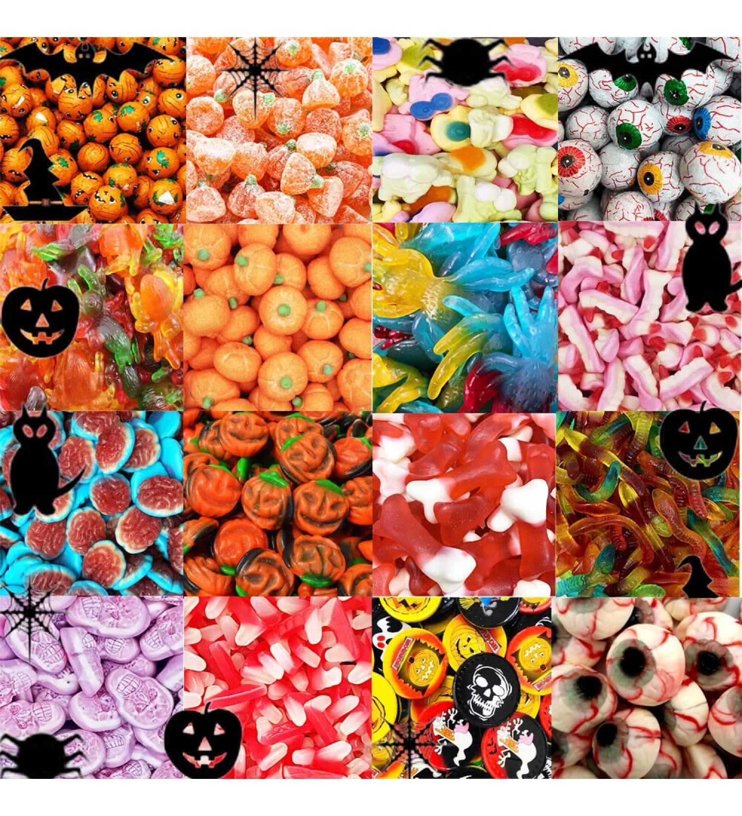 VIMIX Halloween Sweets 03kg Mixed Pick & Mix Quality Assorted Wrapped Sweets | Halloween Jelly Sweet Mix 3kg - Buy Online on GoSupps.com