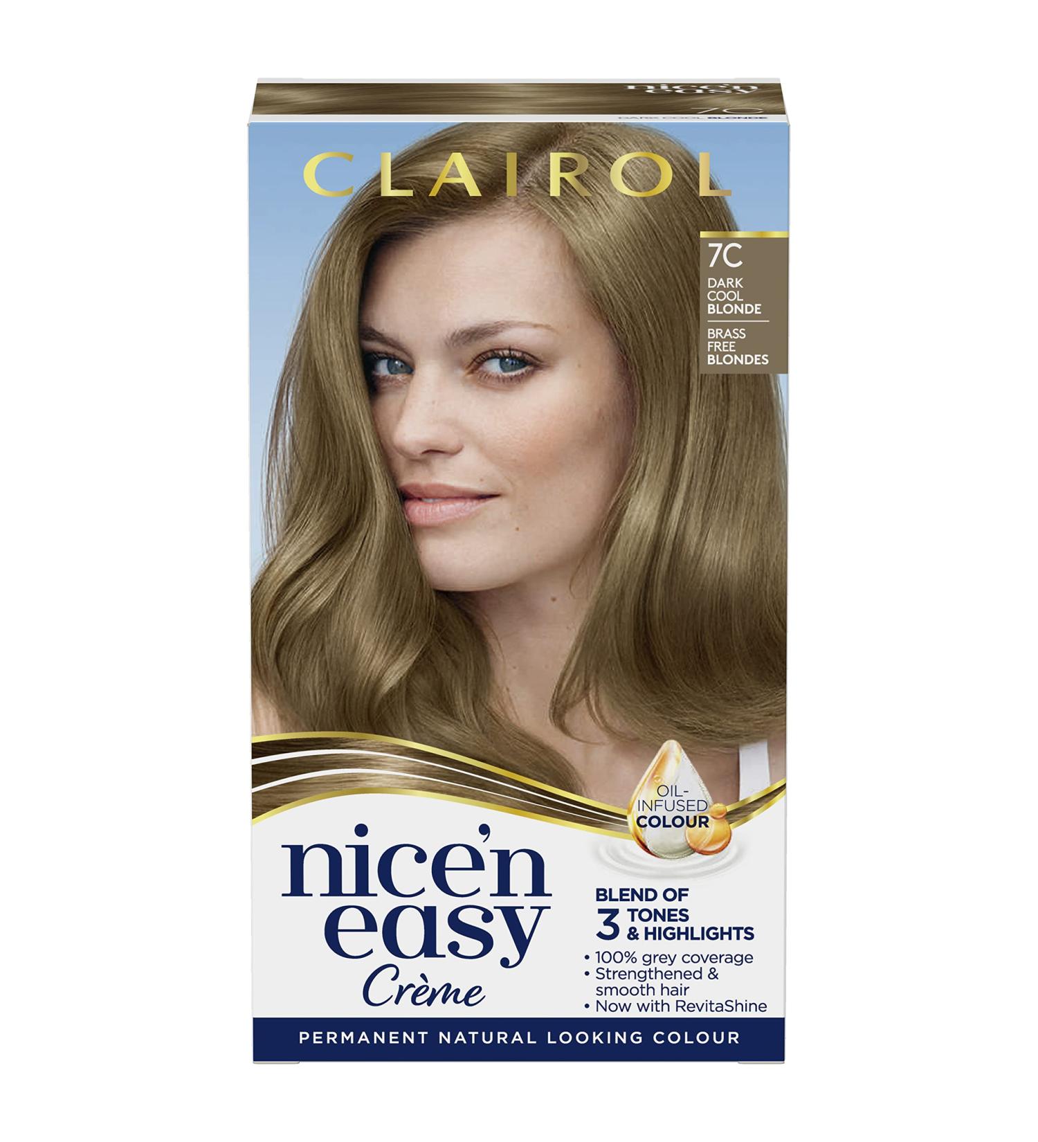 Clairol Nice'n Easy Cr me 7C Dark Cool Blonde Oil-Infused Hair Dye - 1 Pack - Buy Online on GoSupps.com