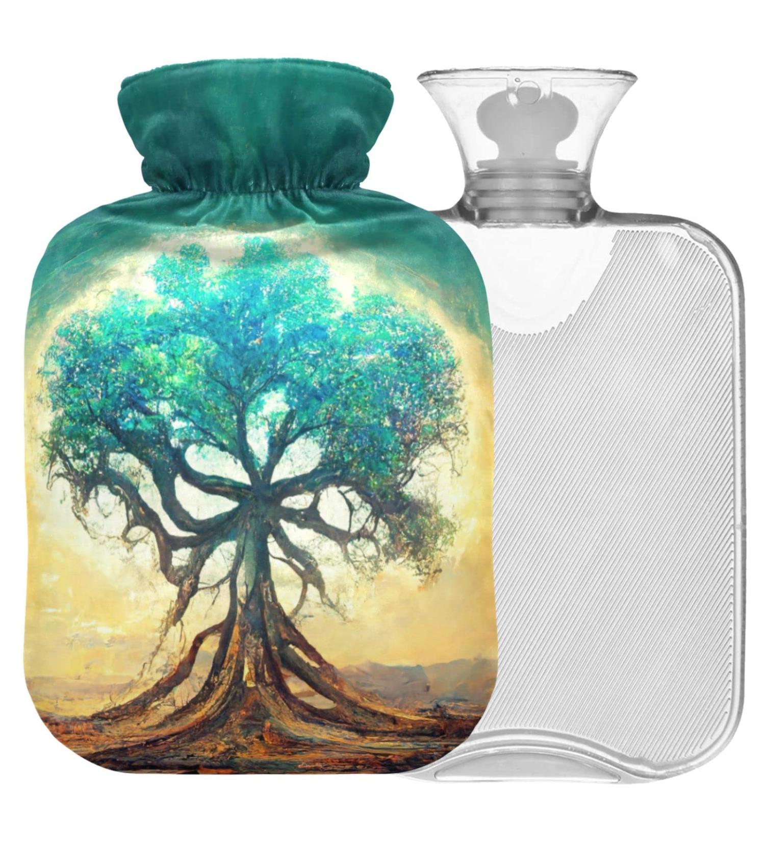 Buy Naanle Magic Tree of Life 2L Hot Water Bottle - Heat & Cold Therapy Hand/Foot Warmer with Lid - Pain Relief Solution for All Ages - Buy Online on GoSupps.com