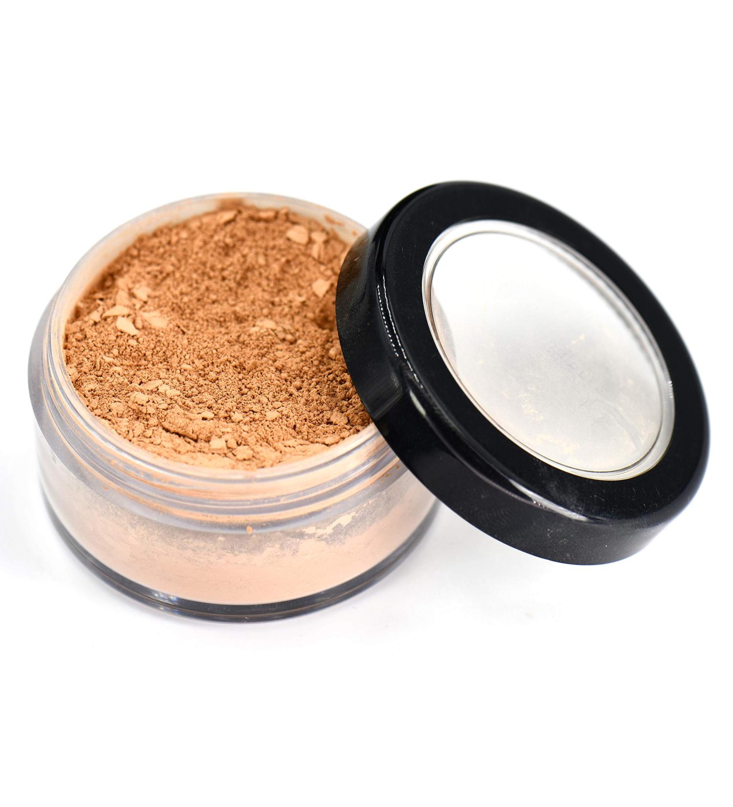 Golden Beige Mineral Loose Powder SPF 15 | Vegan Lightweight Non-Comedogenic Formula for Sensitive Skin | Natural Glow & Sheer to Full Coverage | Cruelty-Free & Paraben-Free - Buy Online on GoSupps.com