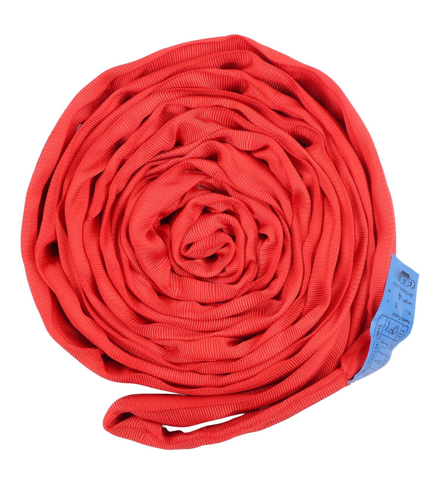 High-Quality 4m Polyester Crane Lifting Rope | Durable Flat Lifting Strap for Ship Transport | Wear-Resistant & Tight Seams - Buy Online on GoSupps.com
