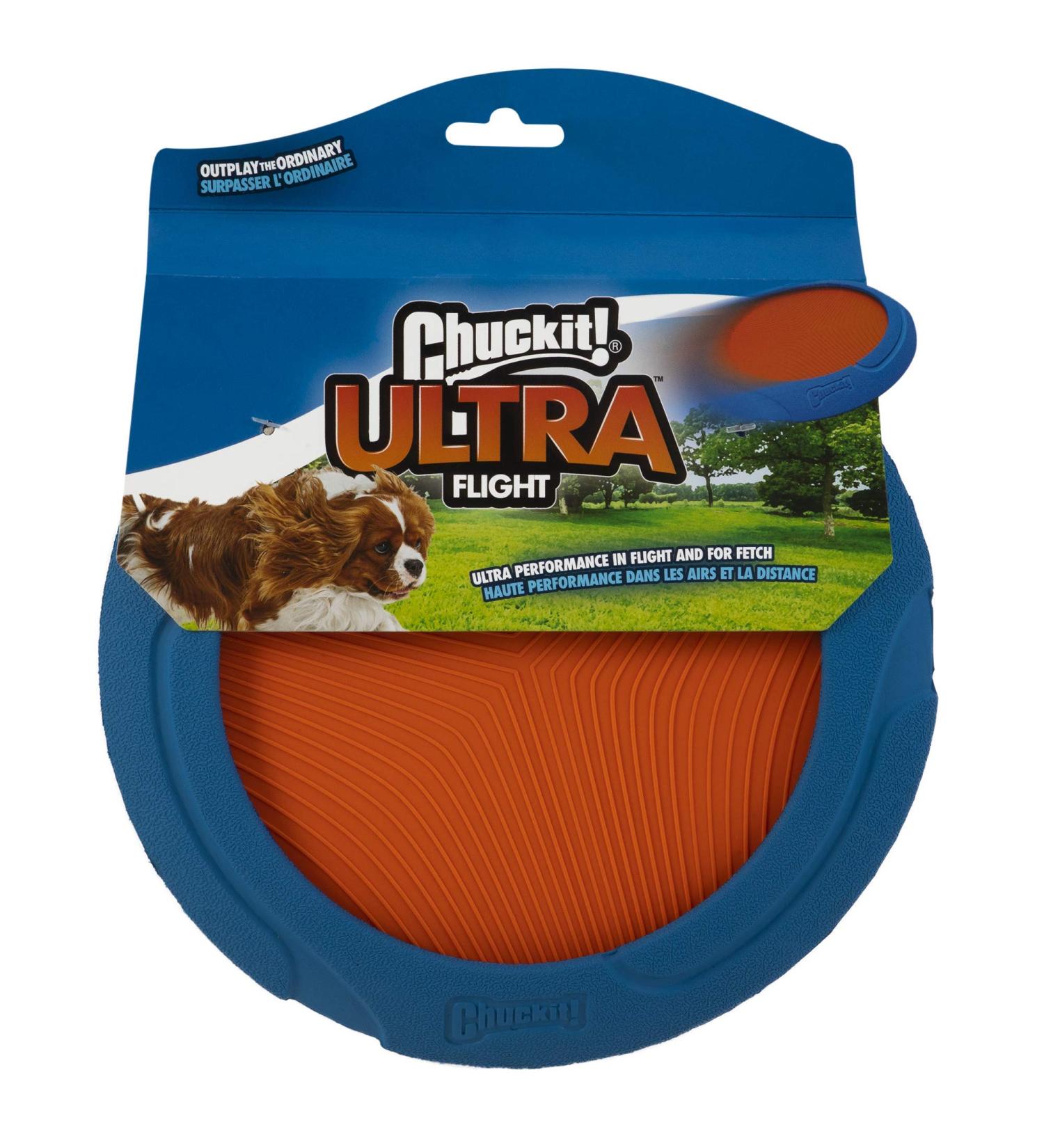 Chuckit! Ultra Flight Frisbee Rubber Dog Toy | Extended Distance & Flight Time - Buy Online on GoSupps.com