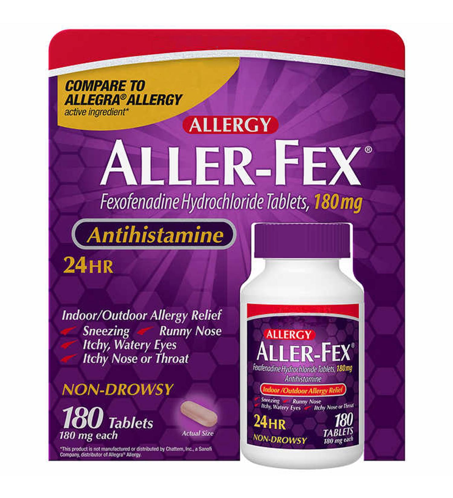 Buy BLUE RIBBON KS Allergy Aller-FEX 180 mg Tablets - 180 Count Pack - Fast International Shipping - Buy Online on GoSupps.com
