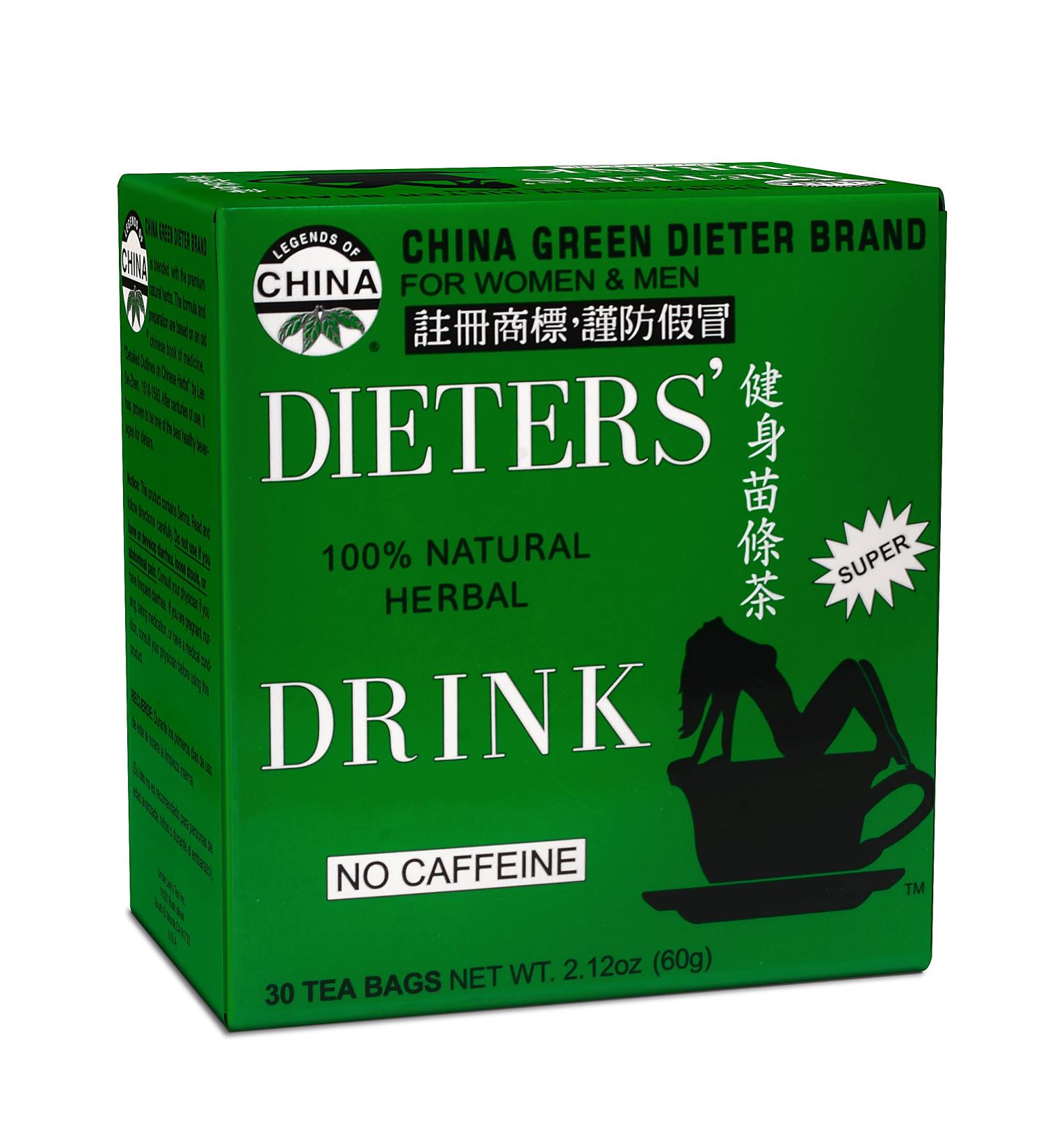 Uncle Lee's China Green Weight Loss Tea with Senna - 30 Count Caffeine-Free Herbal Tea Bags for Slimming and Constipation Relief - Buy Online on GoSupps.com