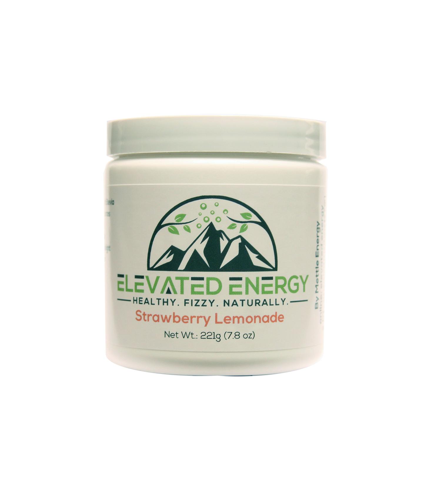 Healthy Energy Drink Powder - Stevia & Natural Caffeine | Elevated Energy Fizzy Drink Mix | Strawberry Lemonade | 30 Servings - Buy Online on GoSupps.com