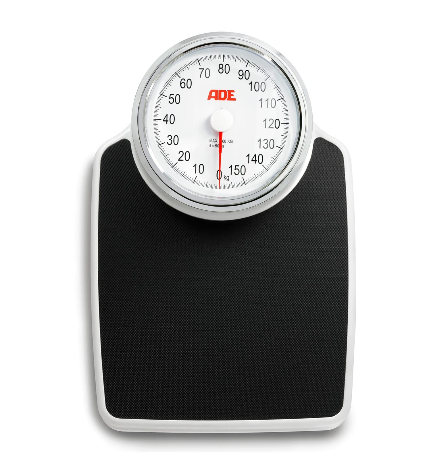 ADE M308800 Professional Medical Mechanical Scale - 160kg Capacity - 500g Increments - Anti-Slip Surface - Classic Metal XL Design - Buy Online on GoSupps.com
