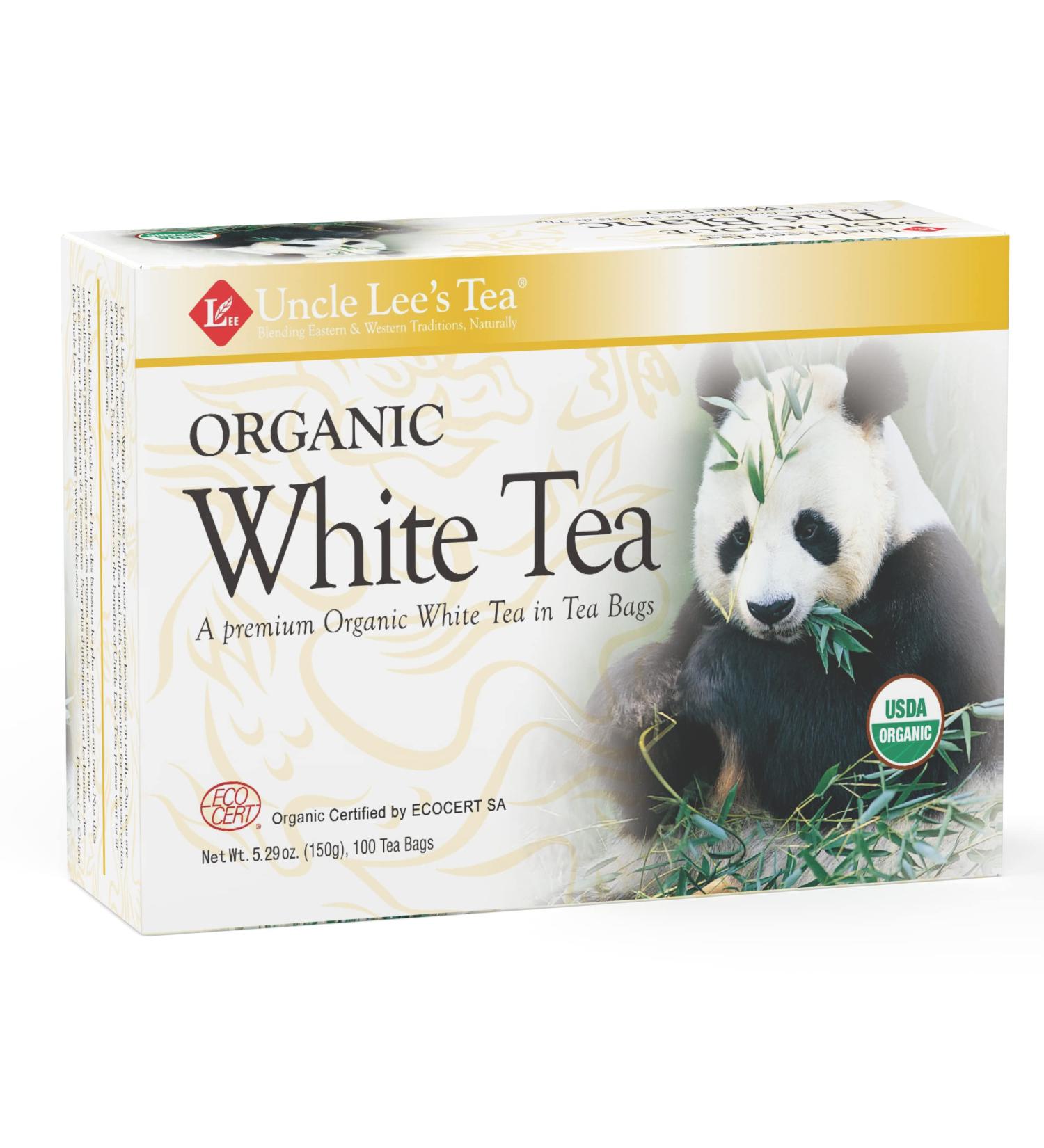 Uncle Leeâ€™s Organic White Tea - 100 Bags (5.29 oz) | Premium Quality & Pure Flavor - Buy Online on GoSupps.com