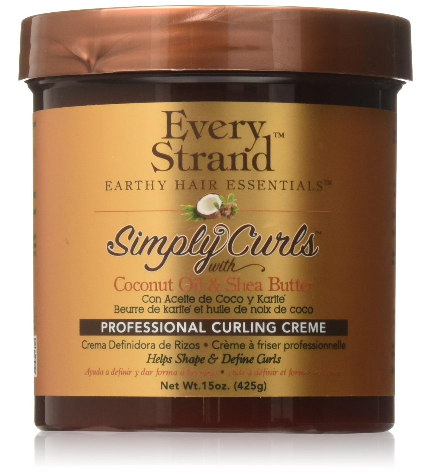 Every Strand Simply Curls Coco Oil & Shea Curl Creme - 15 Oz | Nourishing Hair Moisturizer for Defined Curls - International Shipping Available - Buy Online on GoSupps.com