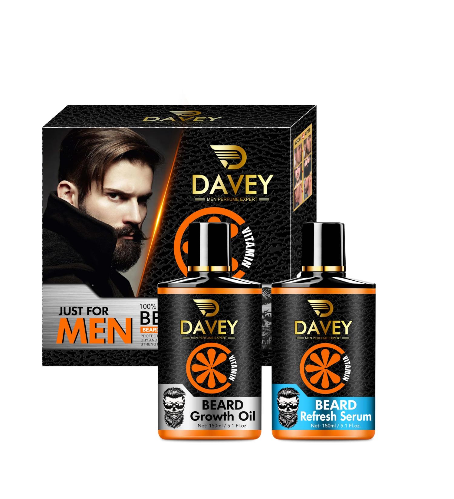 Beard Growth Oil for Men | Premium Beard Serum & Care Kit for a Fuller Beard - Buy Online on GoSupps.com