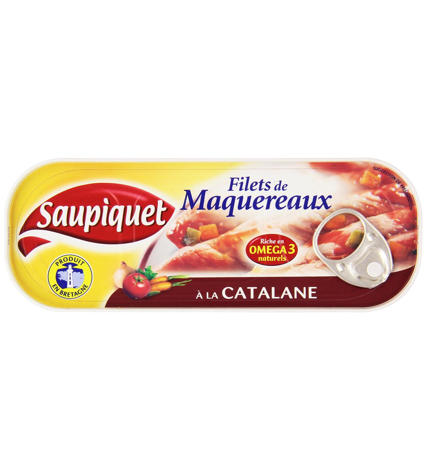 Saupiquet Catalan-style Mackerel Fillets 169 g - Pack of 5 - Buy Online on GoSupps.com