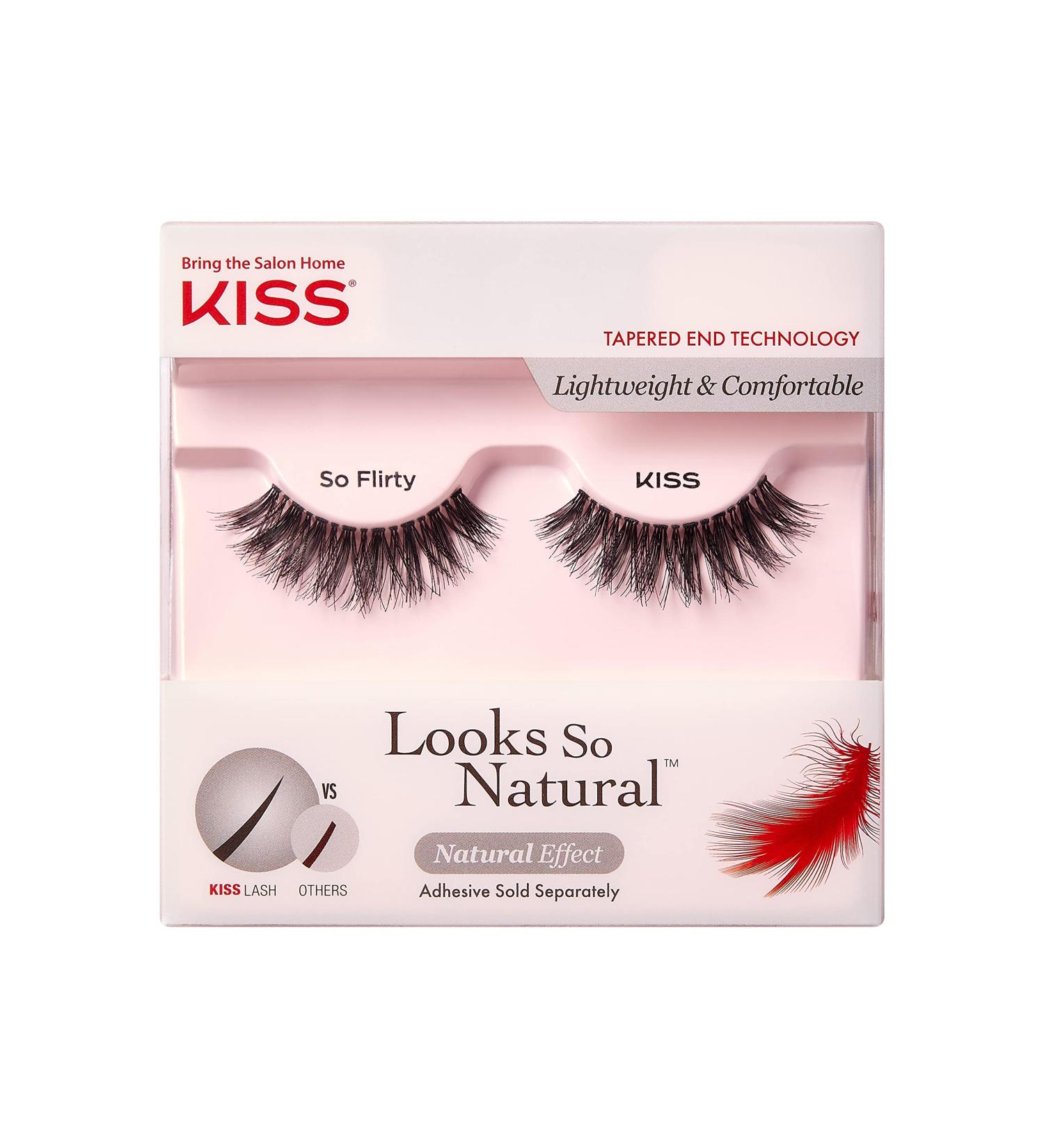 Buy KISS Looks So Natural False Eyelashes | Lightweight Reusable Cruelty-Free | Flirty Style - International Shipping Available - Buy Online on GoSupps.com