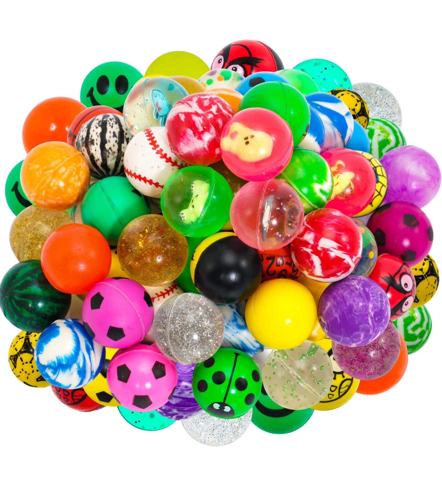Buy DazaRey Flummi - 50 Colorful 25mm Bouncy Rubber Balls for Kids | Perfect for Birthday Gifts & Classroom Fun - Buy Online on GoSupps.com