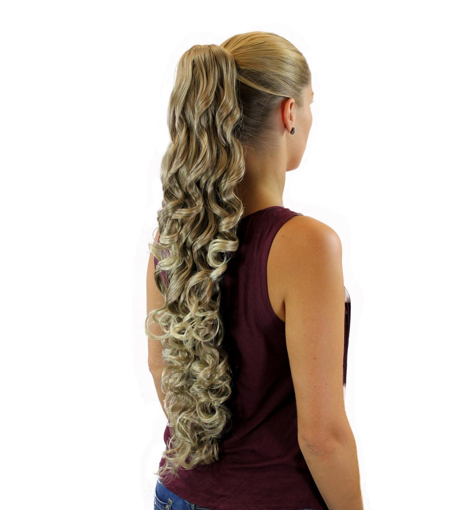 WIG ME UP JL-0059-18T88 Curly Long Hairpiece (70 cm) - Butterfly Clip Blonde Mix | International Shipping Available - Buy Online on GoSupps.com