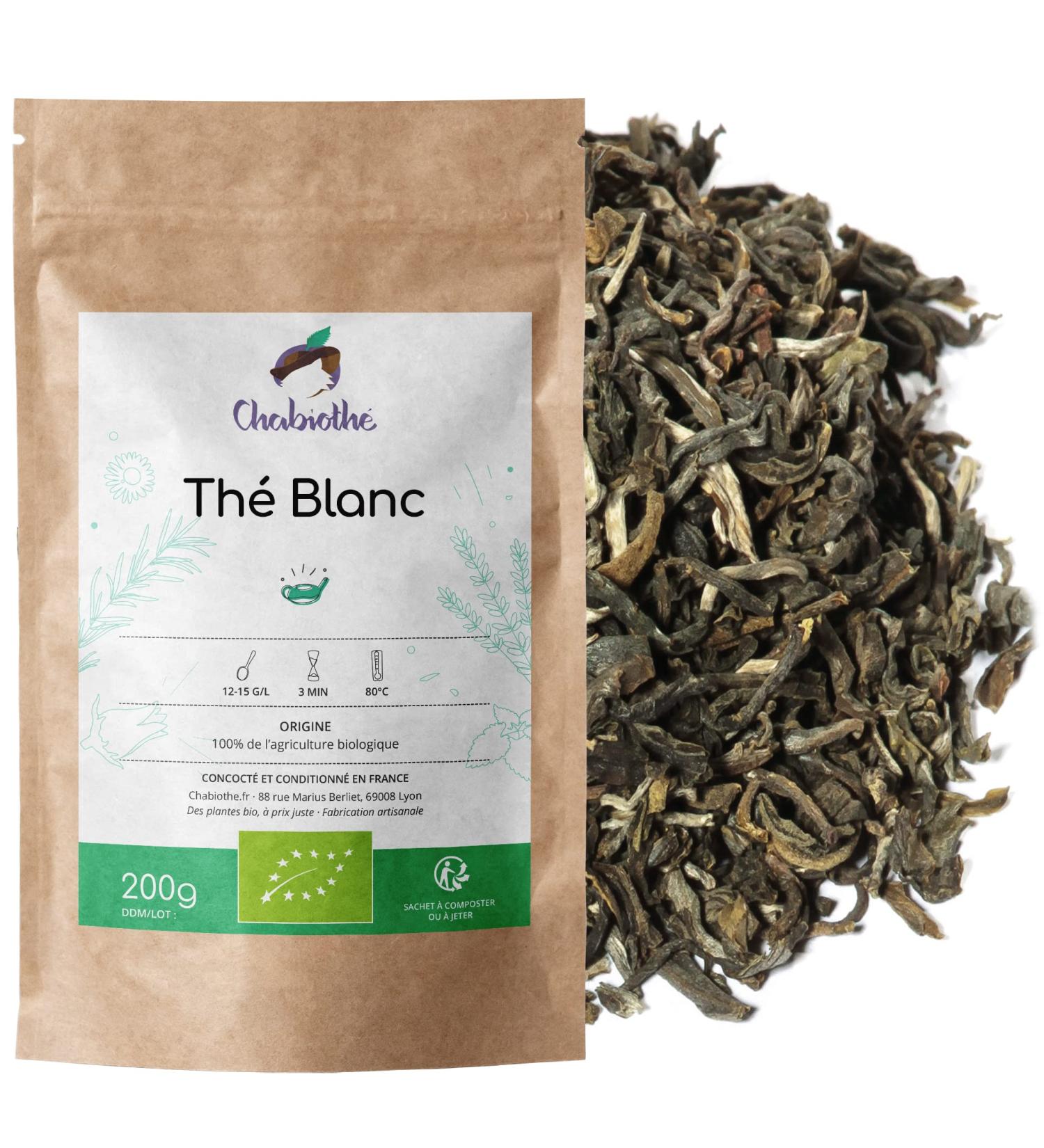  Chabioth Chabioth - Organic White Tea 200g - Mao Feng Origin: Yunnan China - biodegradable bag - Buy Online on GoSupps.com
