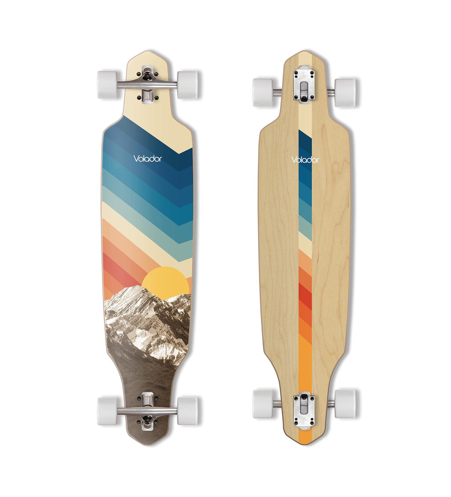 VOLADOR Freeride Longboard Cruiser - Maple Wood Deck - Drop Through Complete Rocky - Buy Online on GoSupps.com