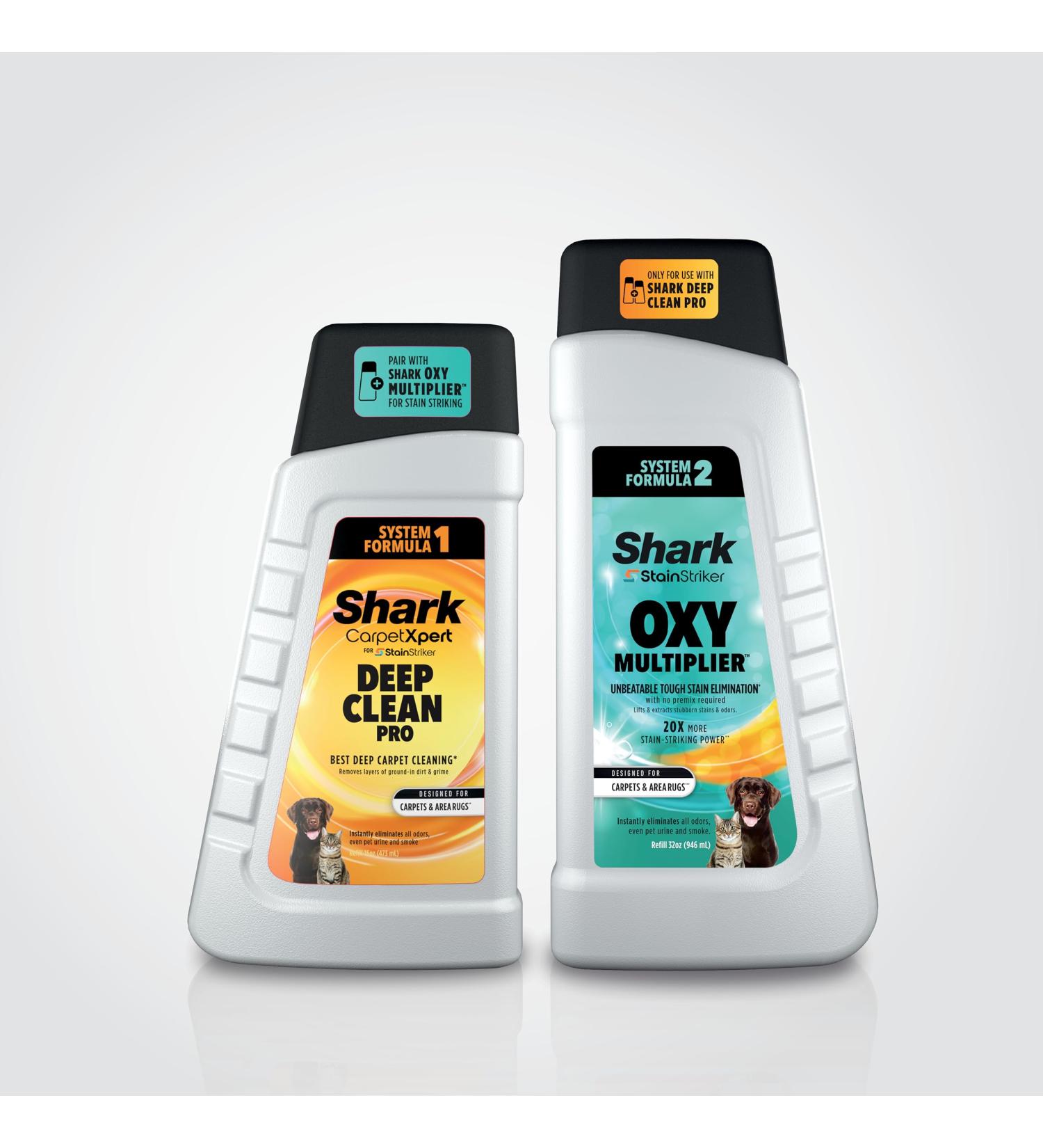 Shark PXCMBUNDLE StainStriker Complete Bundle for Shark StainStriker portable cleaners for carpets & area rugs eliminates pet messes and odors 32oz OXY Multiplier and 16oz Deep Clean Pro - Buy Online on GoSupps.com