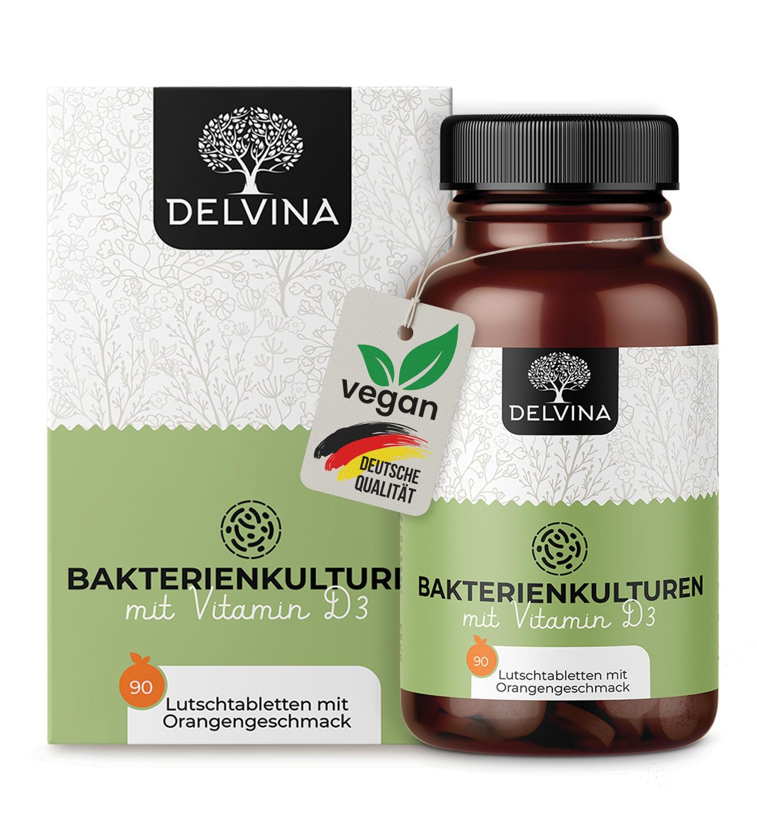 Fighting Delvina Wandsbari - 90 Oral Hygiene Tablets for Fresh Breath | No Mouthwash Required | Vitamin D3 & Bacterial Cultures | Orange Flavor | 3-Month Supply - Buy Online on GoSupps.com
