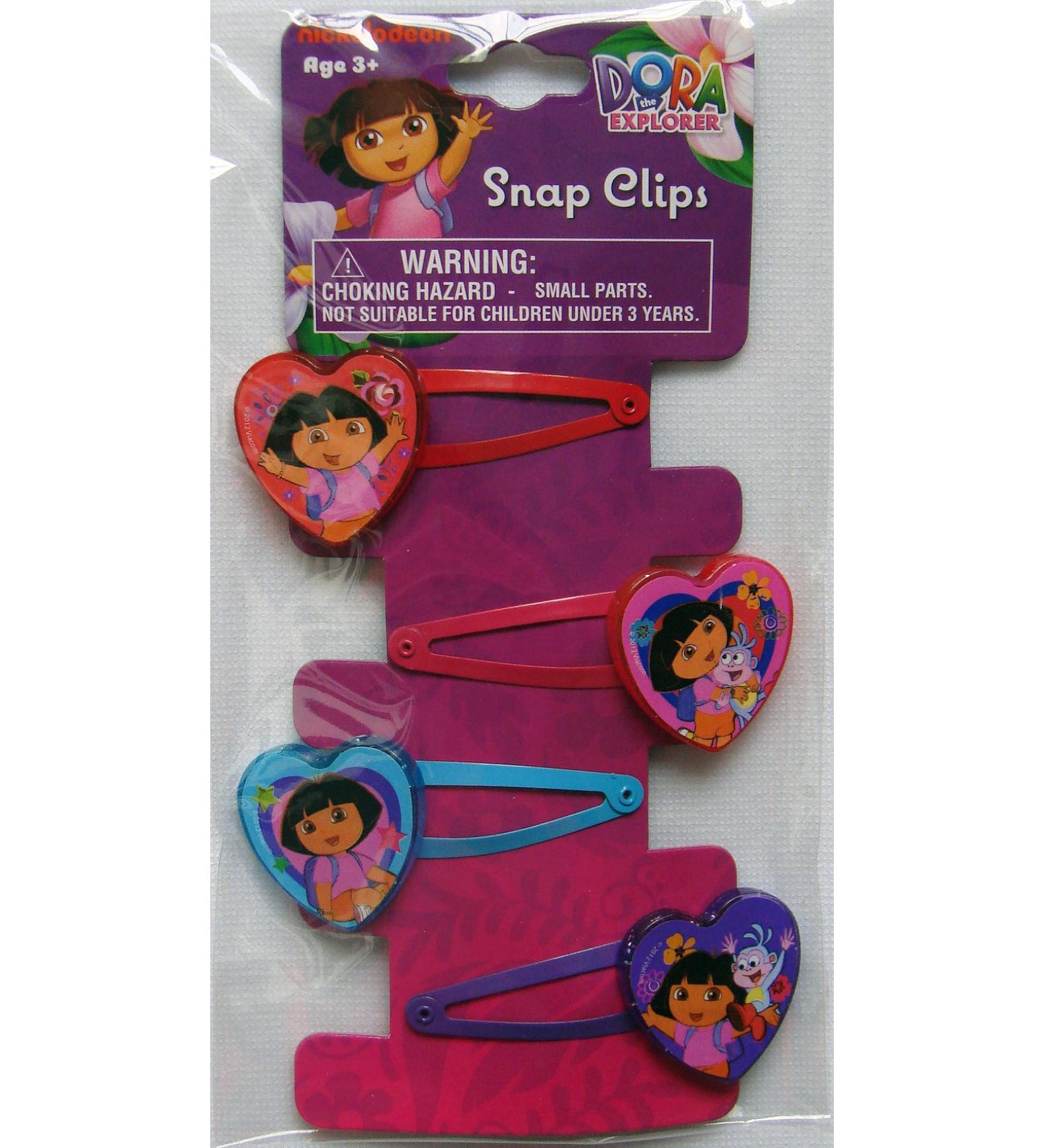 Dora the Explorer Hair Snap Clips 4 Pieces by Nickelodeon