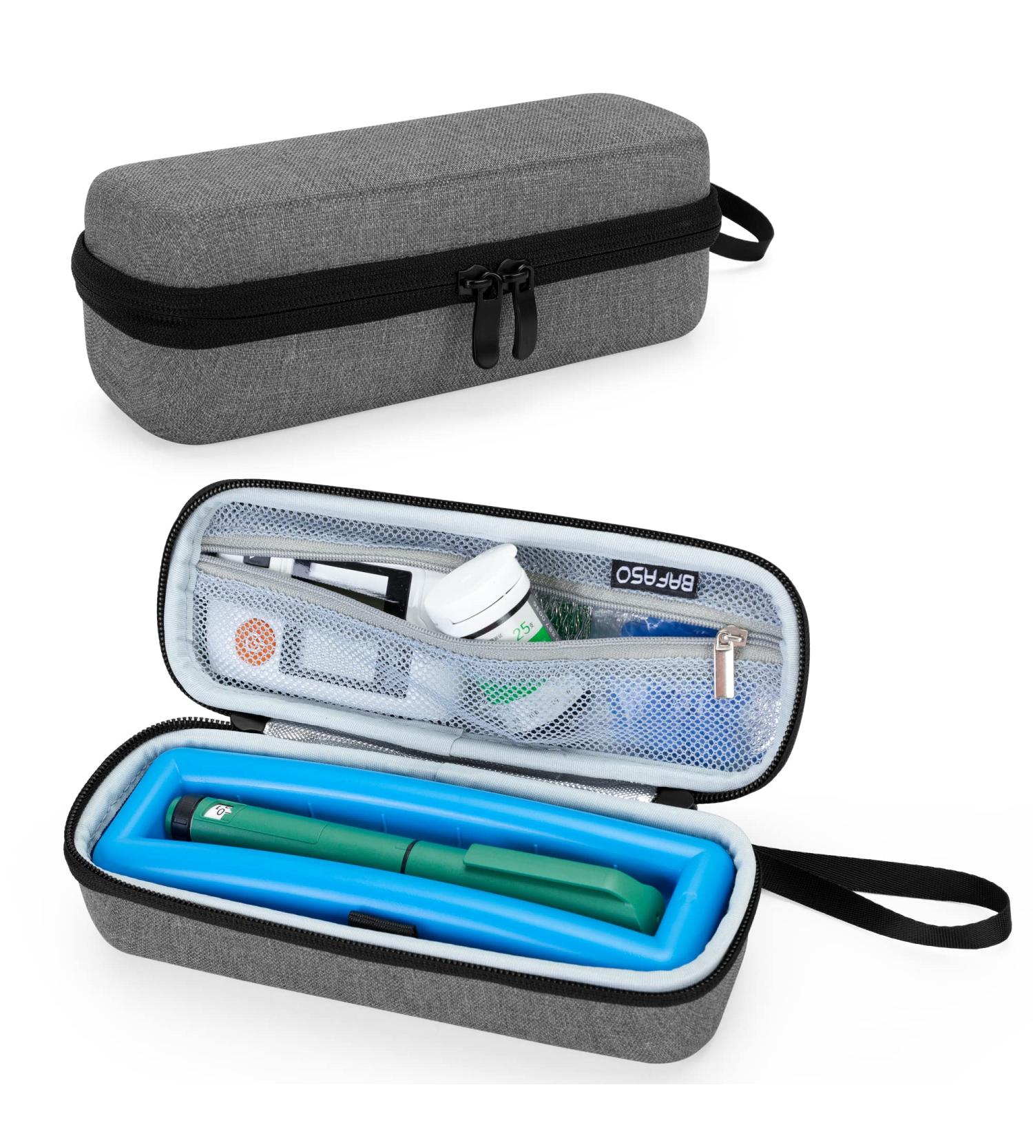 BAFASO Insulin Cooler Travel Case with Ice Pack - Diabetic Bag for Insulin Pen and Supplies - Buy Online on GoSupps.com