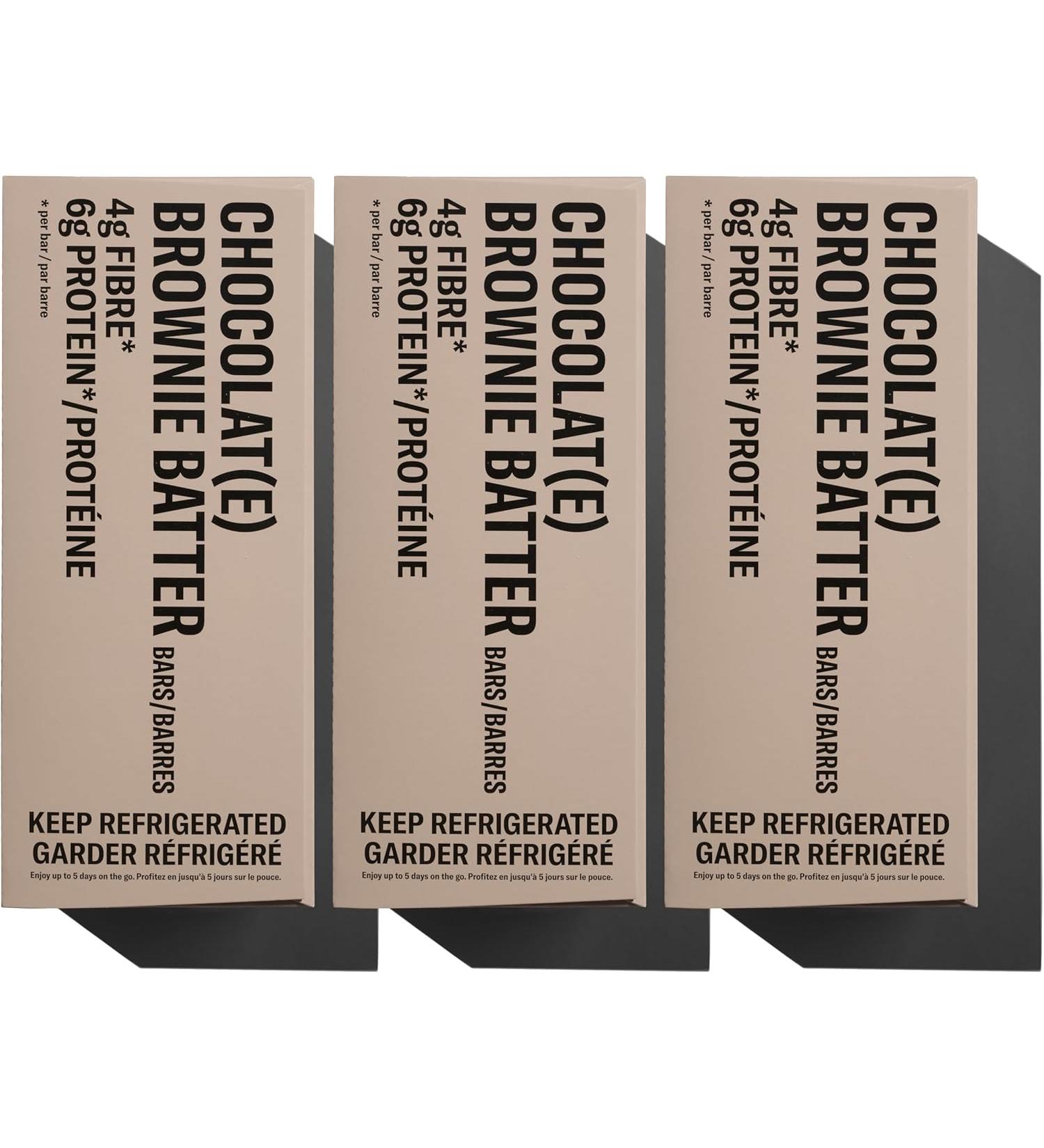 Mid-Day Squares Brownie Batter Bars 33g each 3 Packs (36 Squares) | Made with Real Chocolate 6g Plant Protein 4g Fiber Gluten Free Certified Vegan Brownie Batter 12 Count (Pack of 3) - Buy Online on GoSupps.com