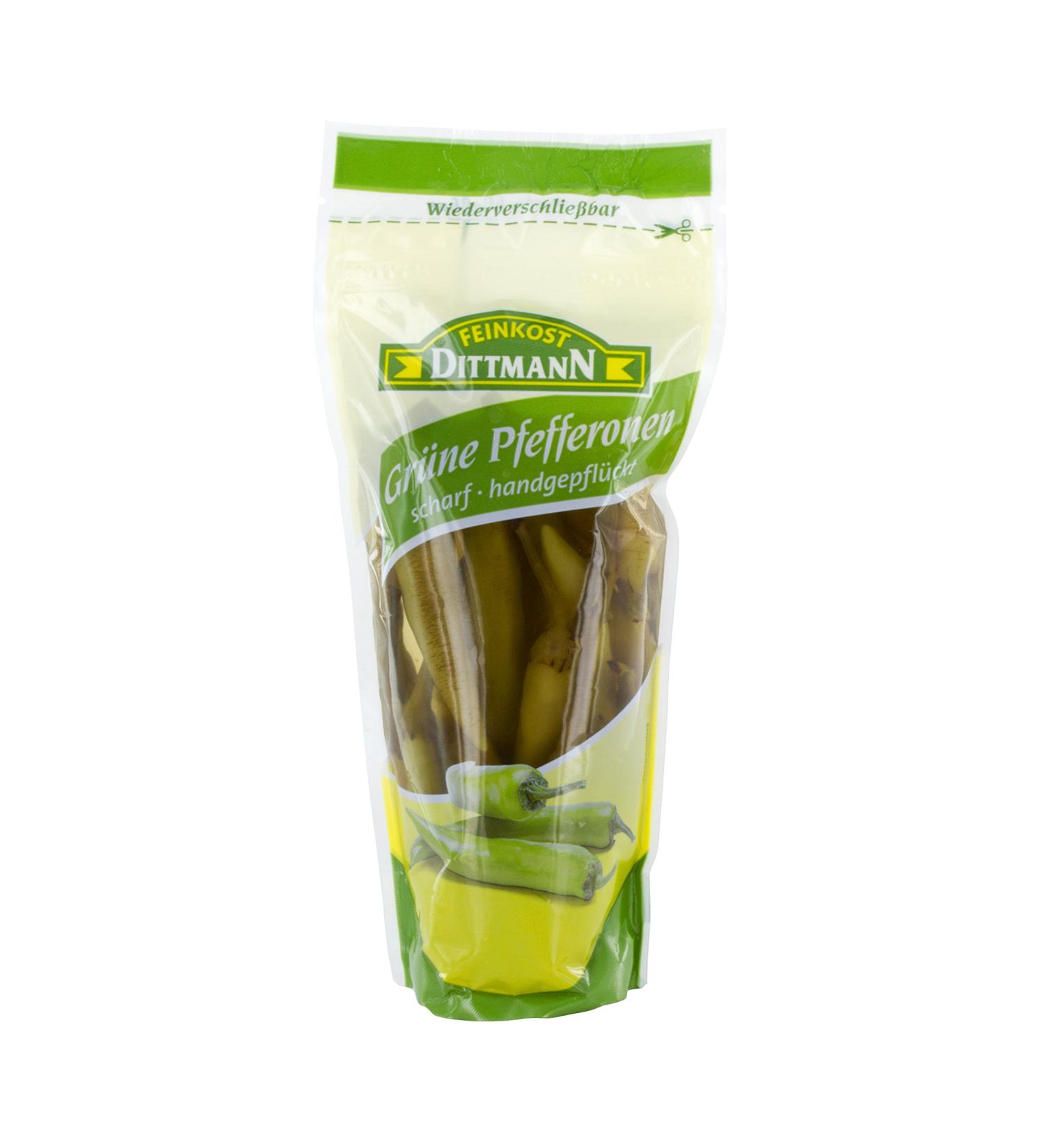 Buy Feinkost Dittmann Hot Green Peppers 250g Premium International Shipping Available - Buy Online on GoSupps.com