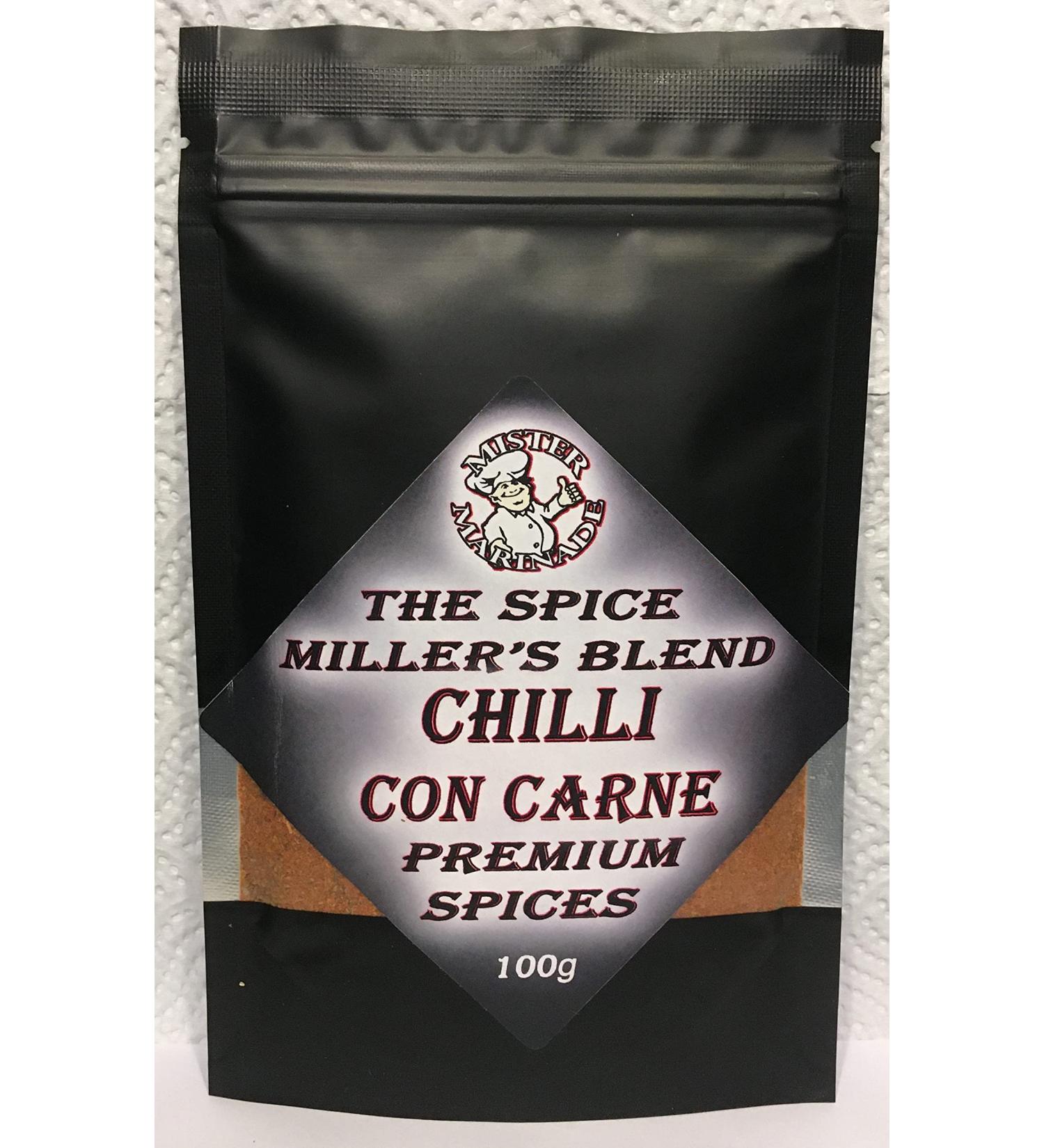 Spice Millers Blend Chilli Con Carne 100g - Premium Artisan Spice Mix - Syn Free & Low Syn Seasoning - Buy Online on GoSupps.com