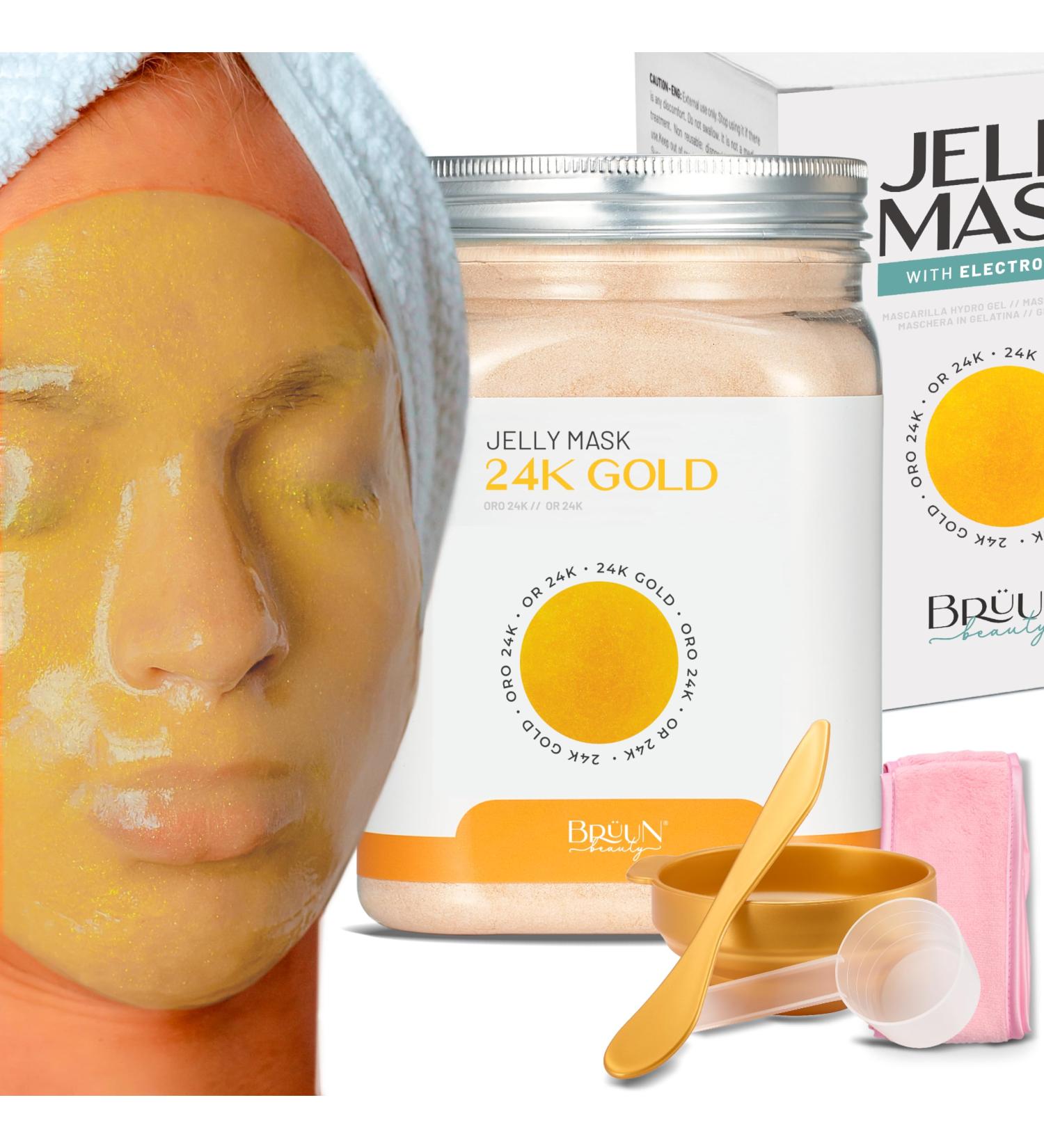 BR UN Peel Off Jelly Masks - Premium Hydro Jelly Mask with 24K Gold | 652g Facial Care for Radiant Skin - Buy Online on GoSupps.com