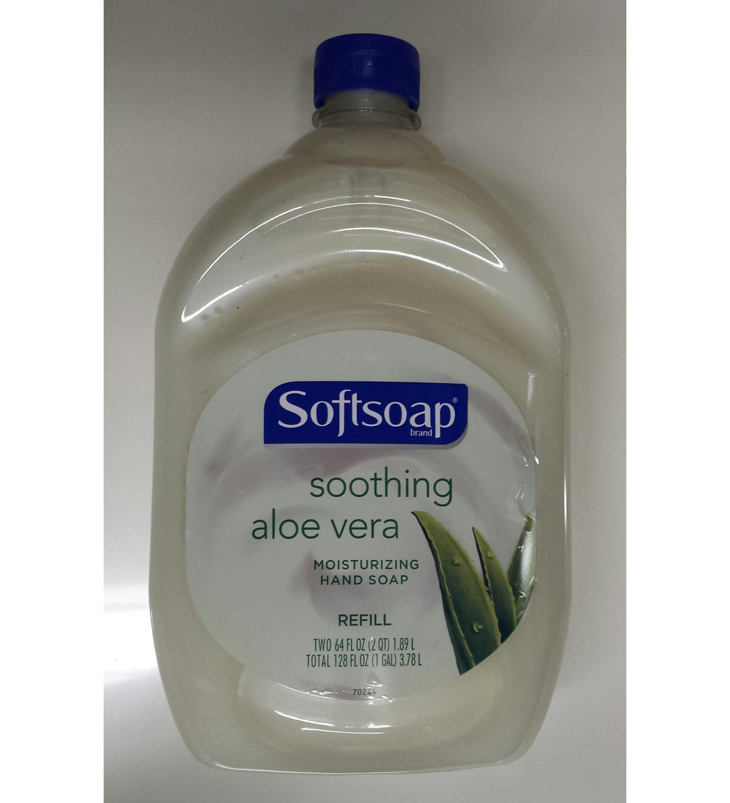Softsoap Liquid Hand Soap Aloe Vera Moisturizing 64-Ounce Refill Bottle