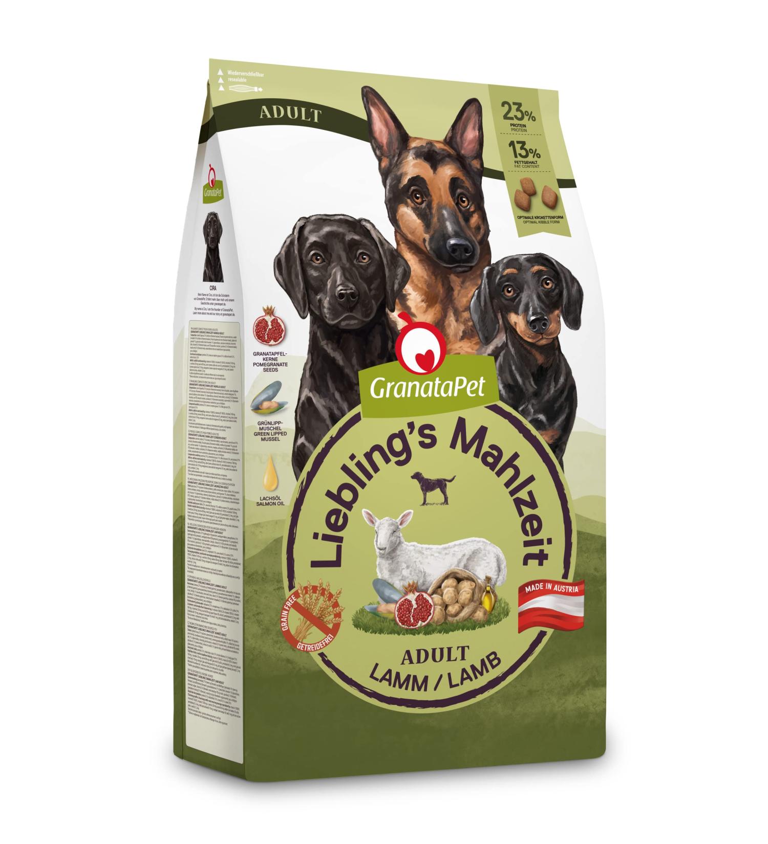 Granapet Liebling's Meal Adult Lamb 1.8 kg | Grain-Free No Sugar Additives Dry Dog Food | Premium Single Feed for Adult Dogs - Buy Online on GoSupps.com