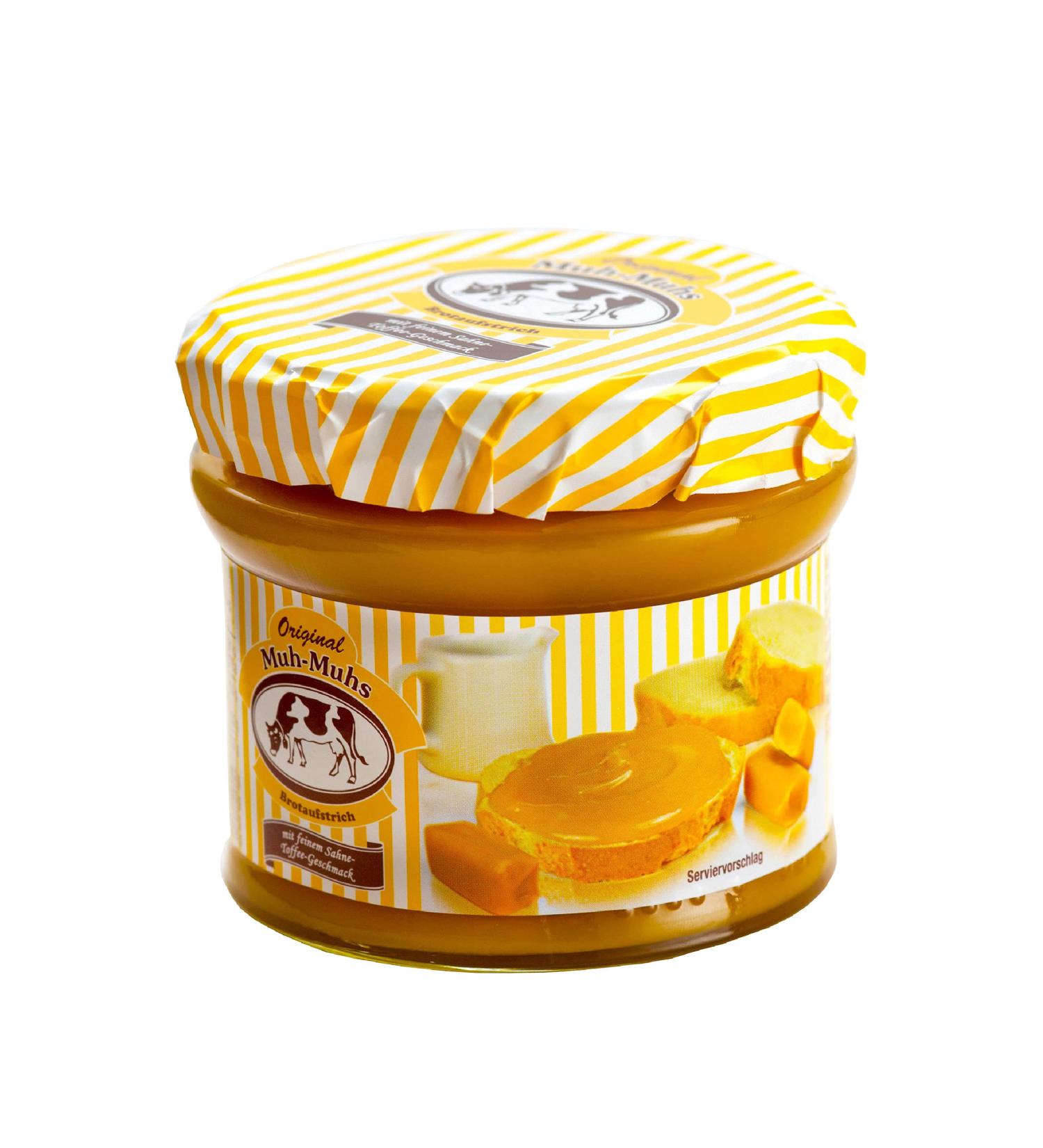 Original Muh-Muhs Toffee Brot Spread 245g - Creamy Toffee Flavor Palm Oil Nut & Gluten Free | International Shipping Available - Buy Online on GoSupps.com